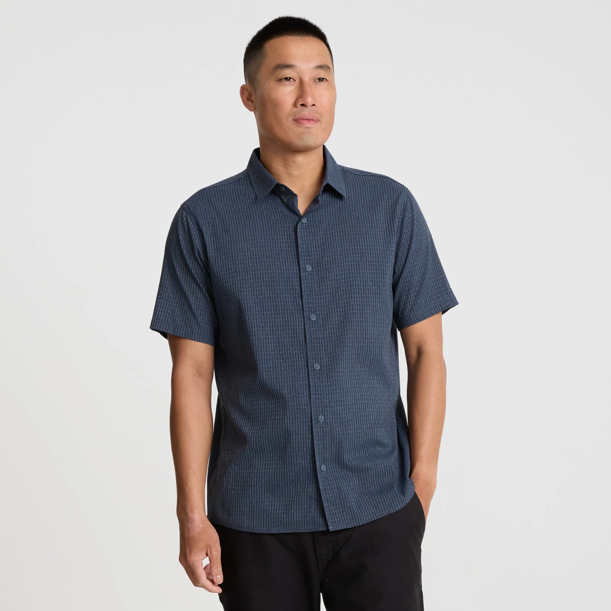 Bless Up Breathable Stretch Shirt - Navy - Image 2