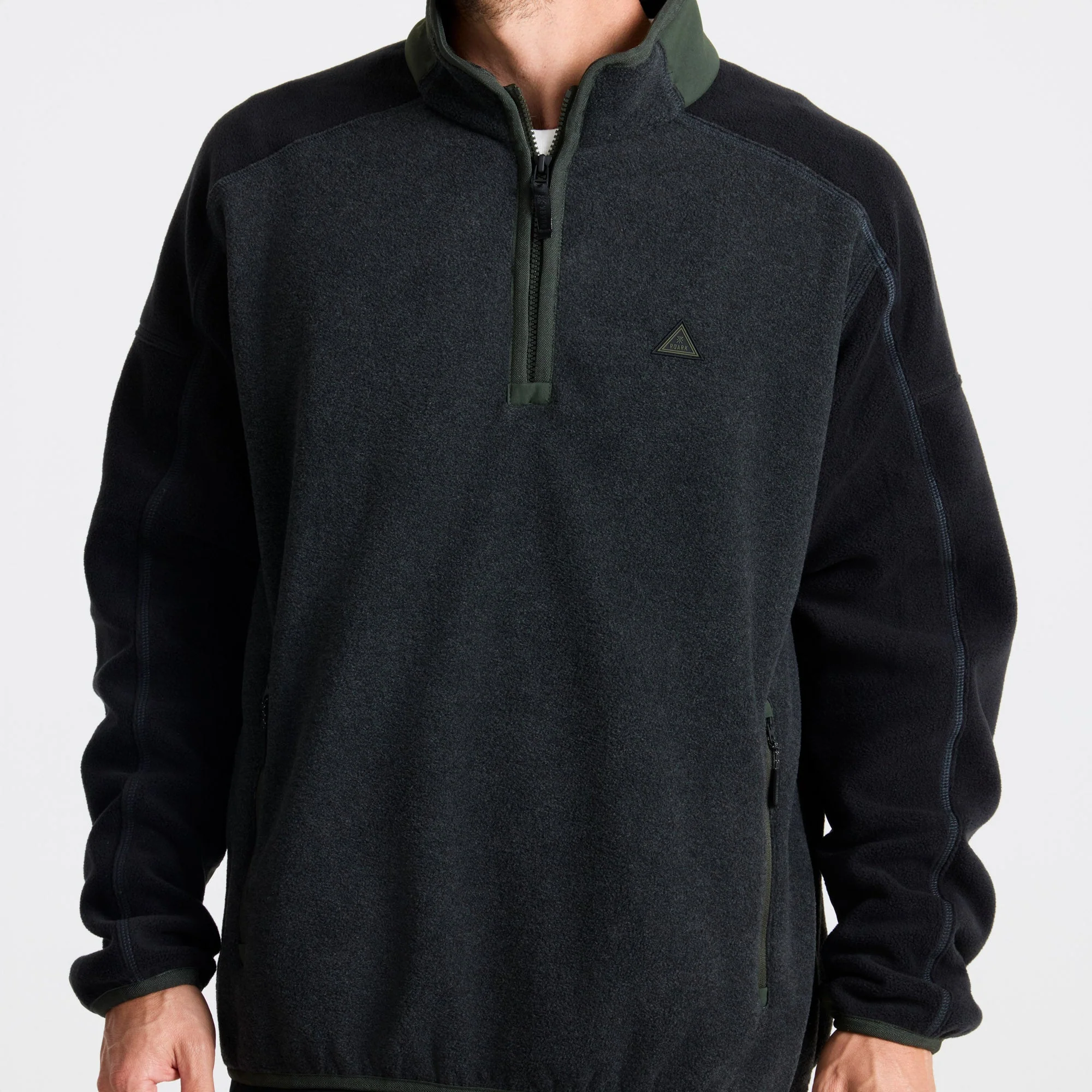 Campover Fleece Mock Hoodie - Onyx - Image 5
