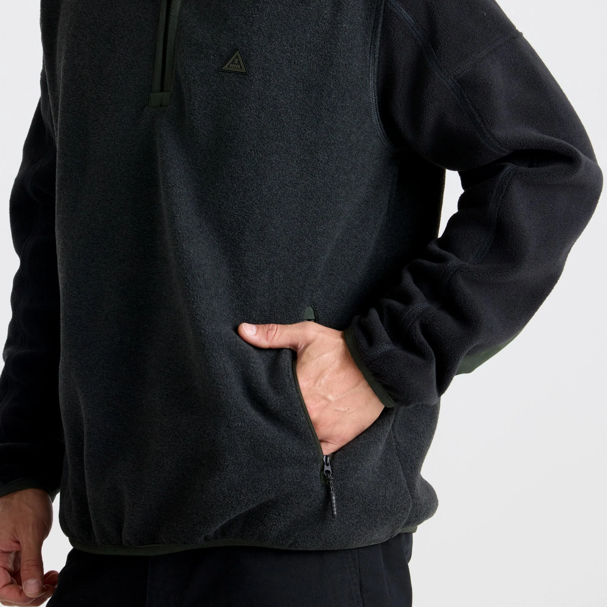 Campover Fleece Mock Hoodie - Onyx - Image 6