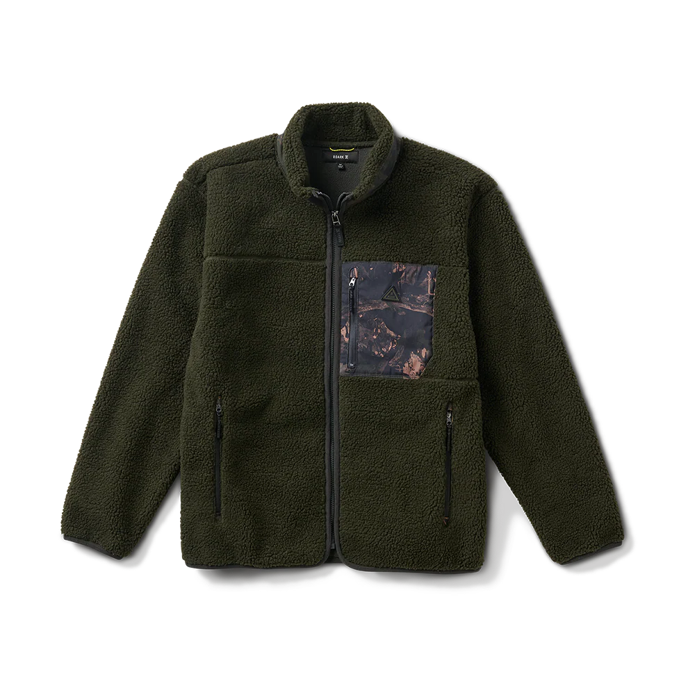 Campover Fleece Zip Hoodie - Dark Military