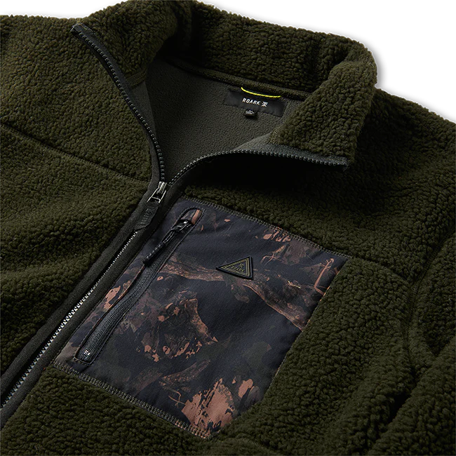 Campover Fleece Zip Hoodie - Dark Military - Image 9
