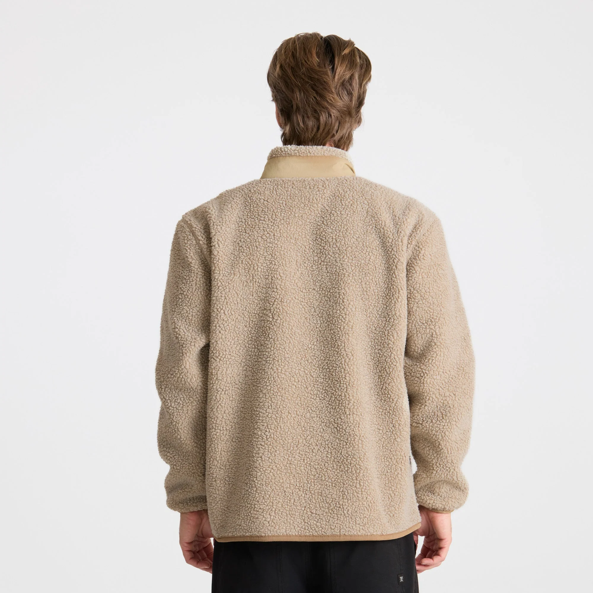 Campover Fleece Zip Hoodie - Khaki - Image 4