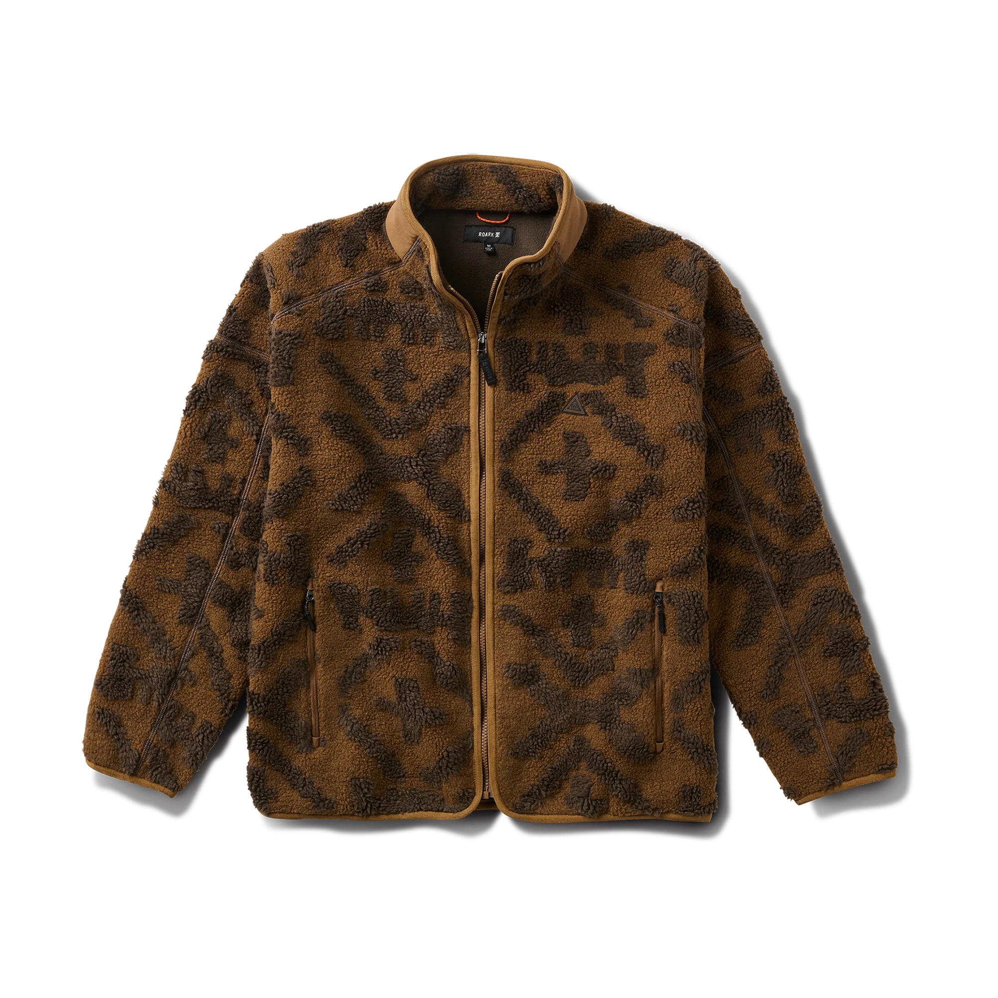 Campover Jacquard Sherpa Zip Hoodie - Otter