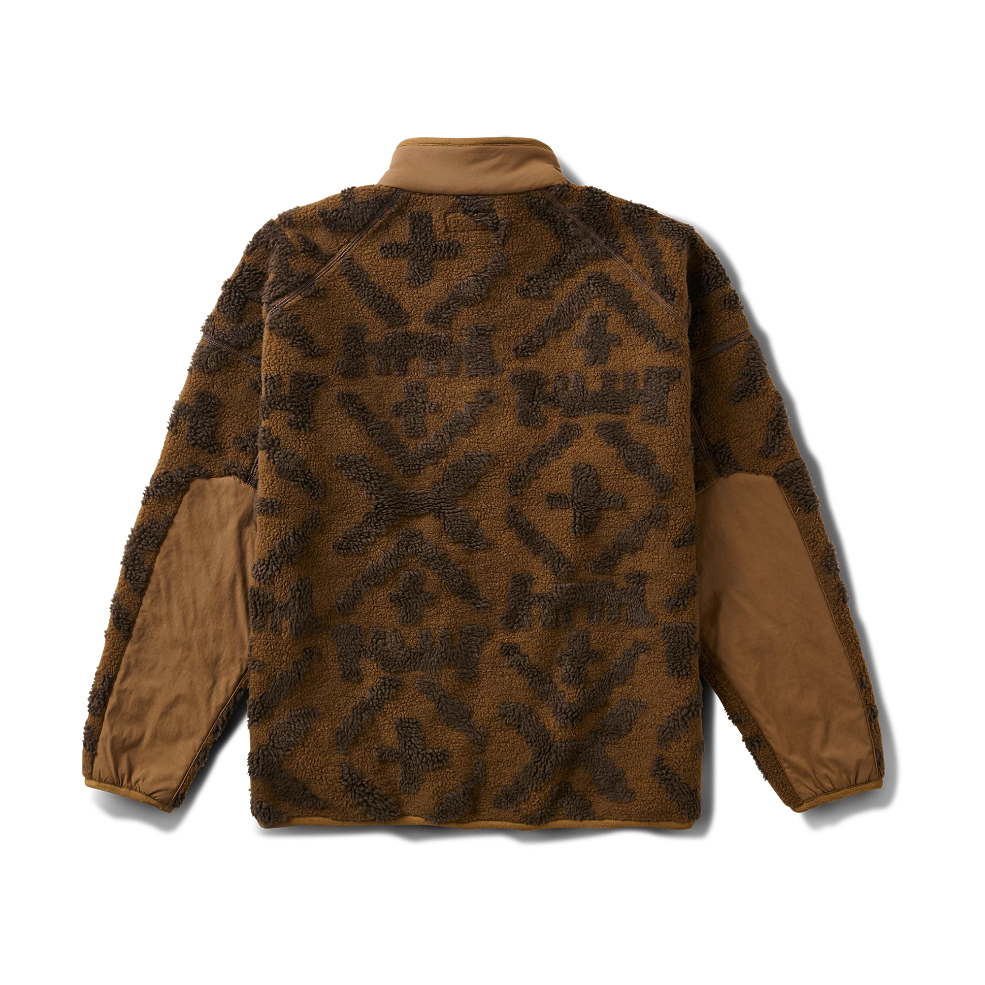 Campover Jacquard Sherpa Zip Hoodie - Otter - Image 7