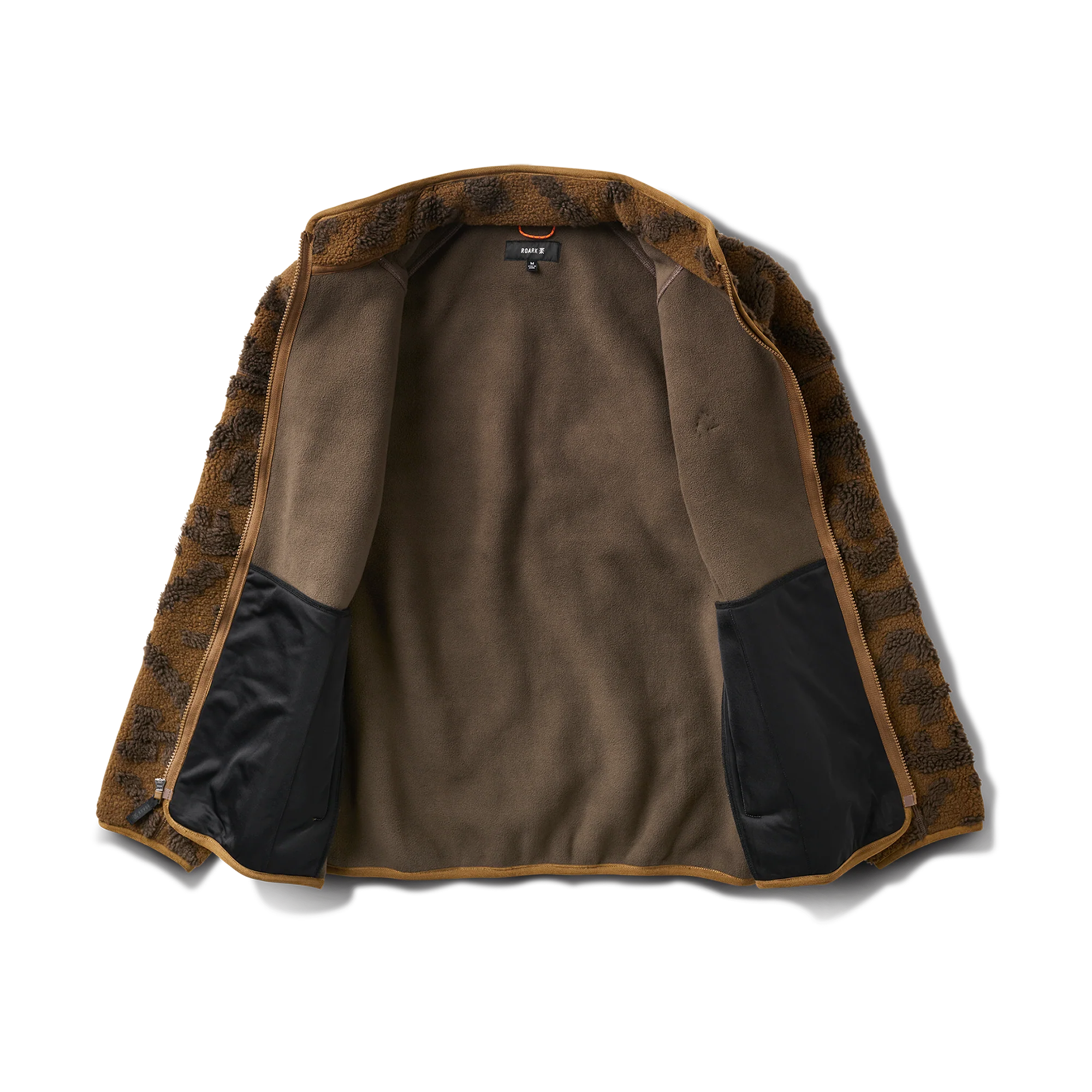 Campover Jacquard Sherpa Zip Hoodie - Otter - Image 8