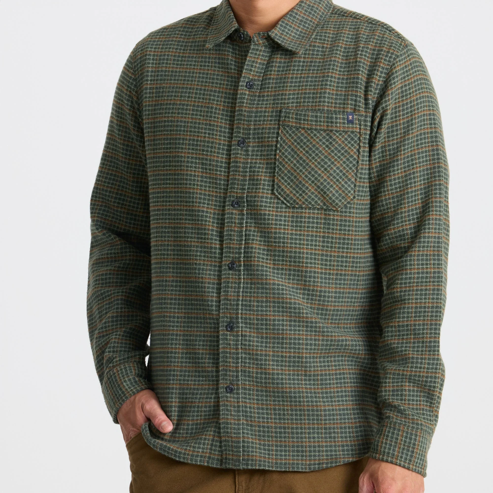 Crossroads Organic Cotton Flannel - Dark Forest - Image 3