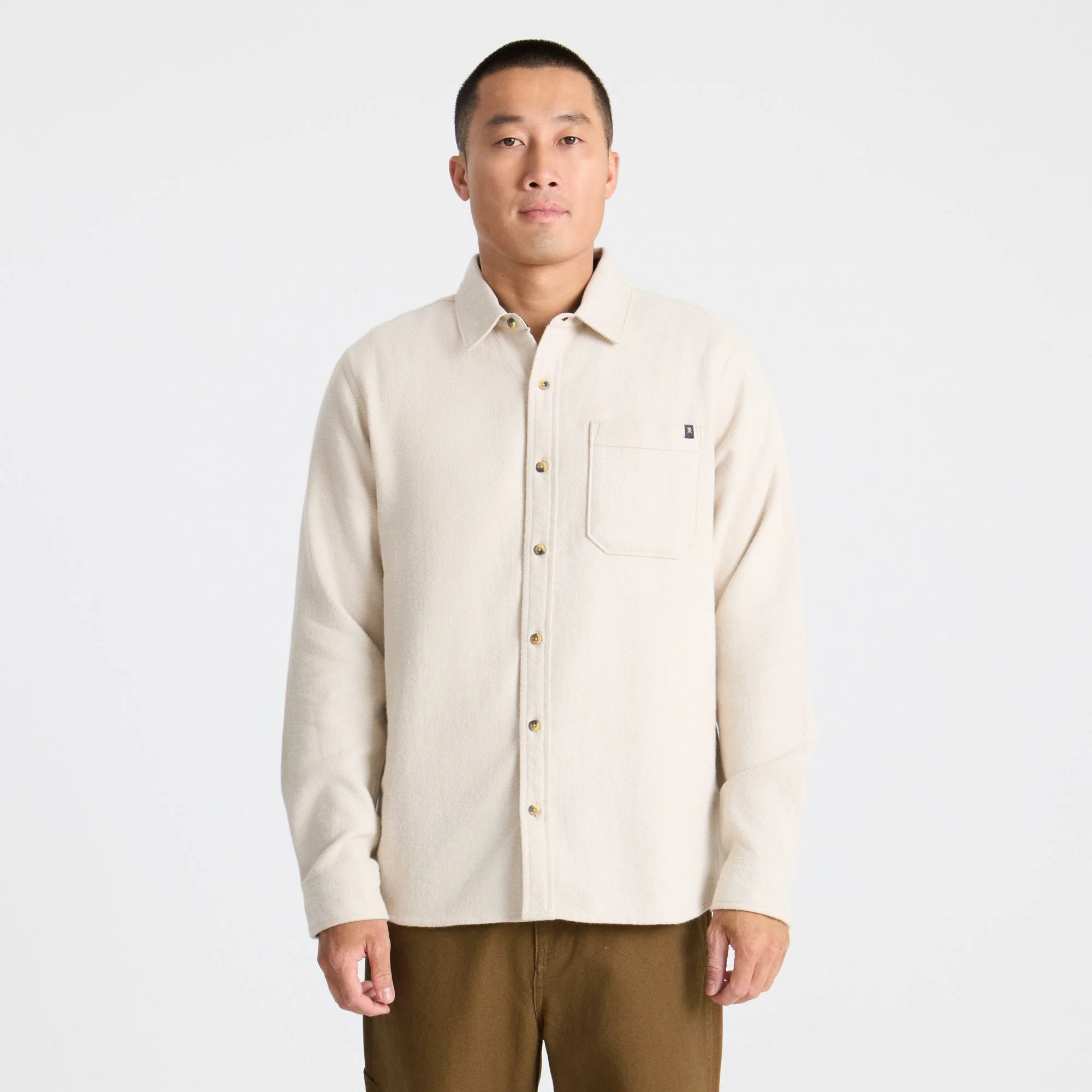 Crossroads Organic Cotton Flannel - Fossil - Image 2