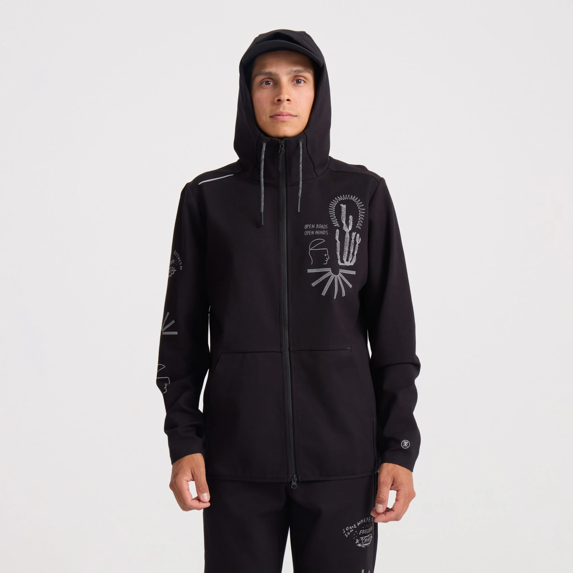 El Morro Zip Fleece 2.0 Hoodie - Black - Image 3