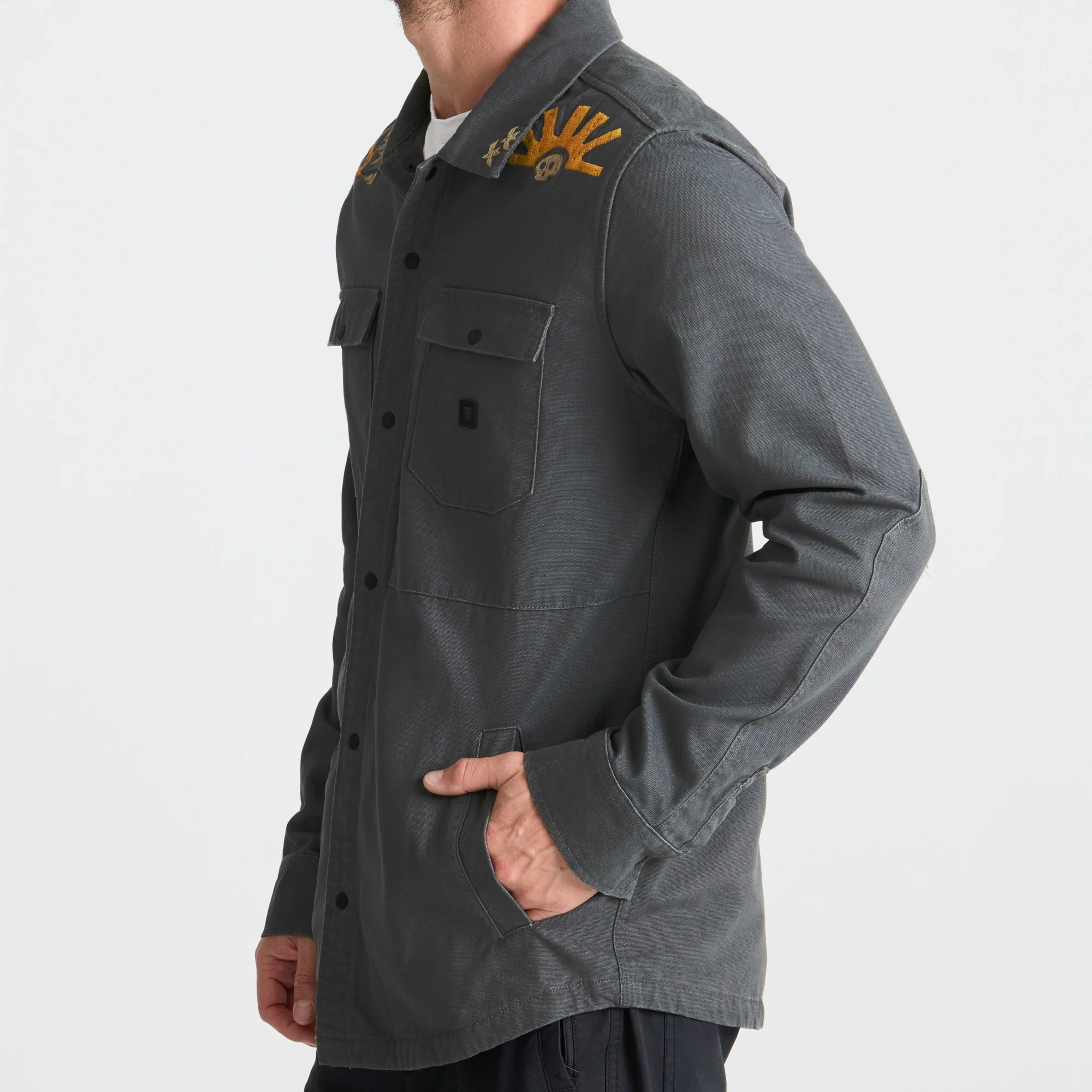 Hebrides Unlined Jacket - Charcoal - Image 6