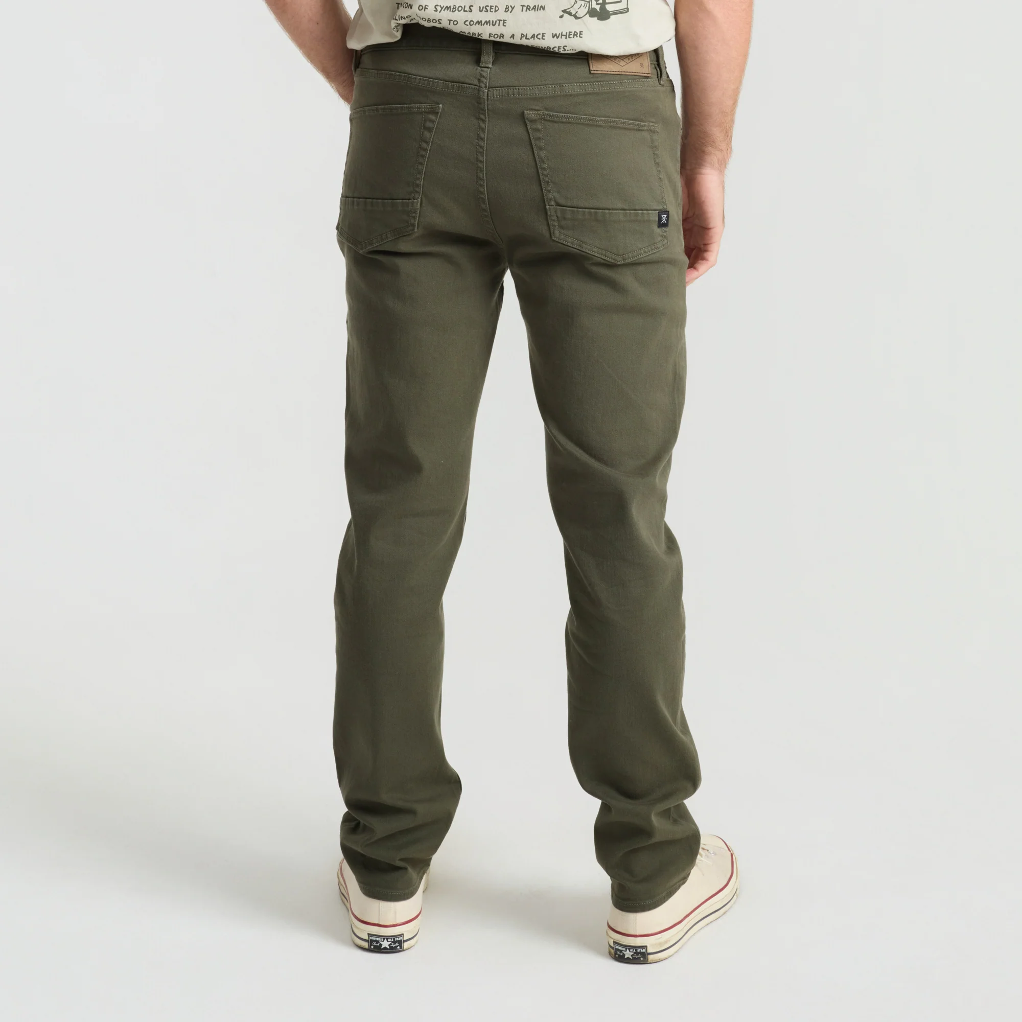 HWY 128 5-Pocket Broken Twill Denim - Military - Image 3