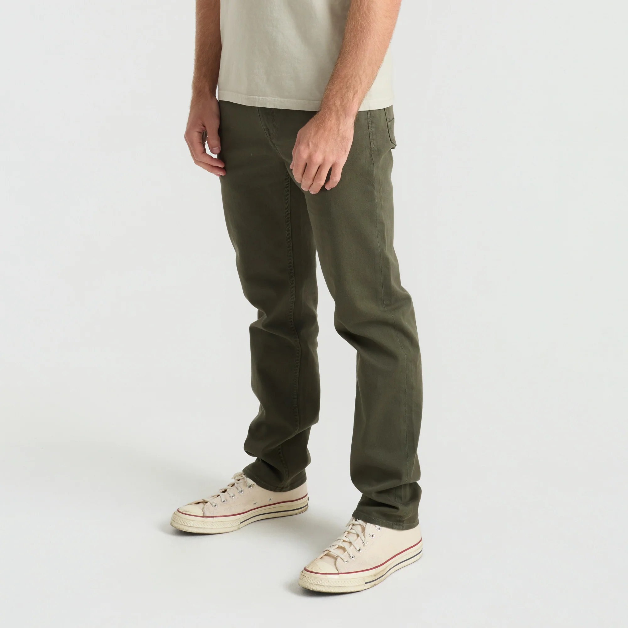 HWY 128 5-Pocket Broken Twill Denim - Military - Image 4