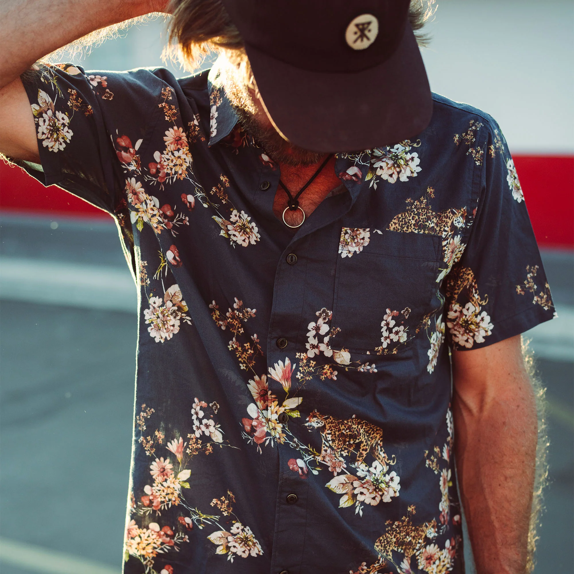 Journey Short Sleeve Button Up Shirt - Deep Navy - Image 2