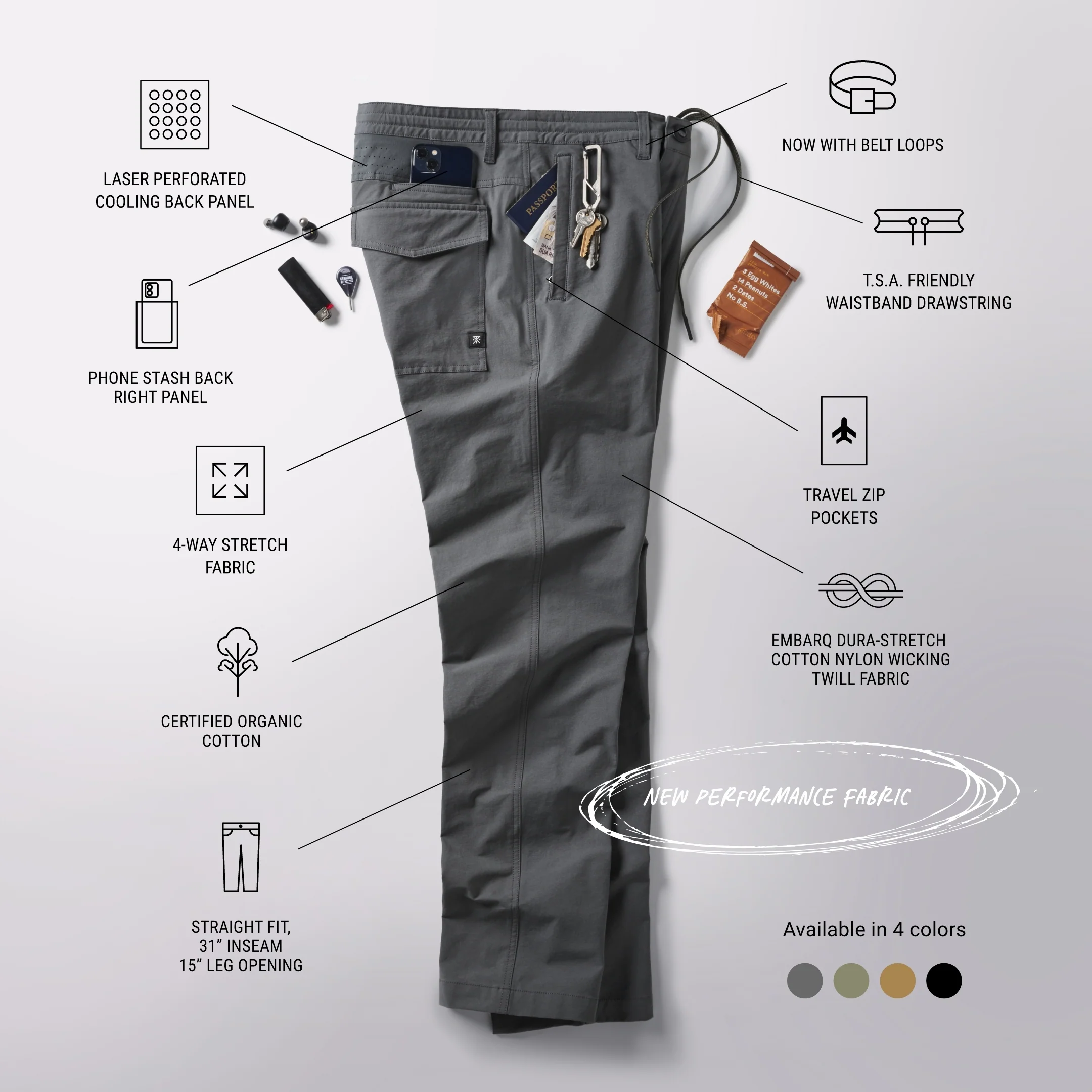 Layover Pro Traveler Pants - Dark Khaki - Image 3