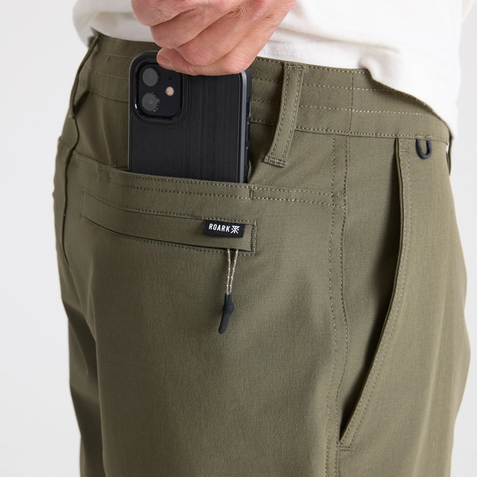 Layover Pro Traveler Shorts - Military - Image 6