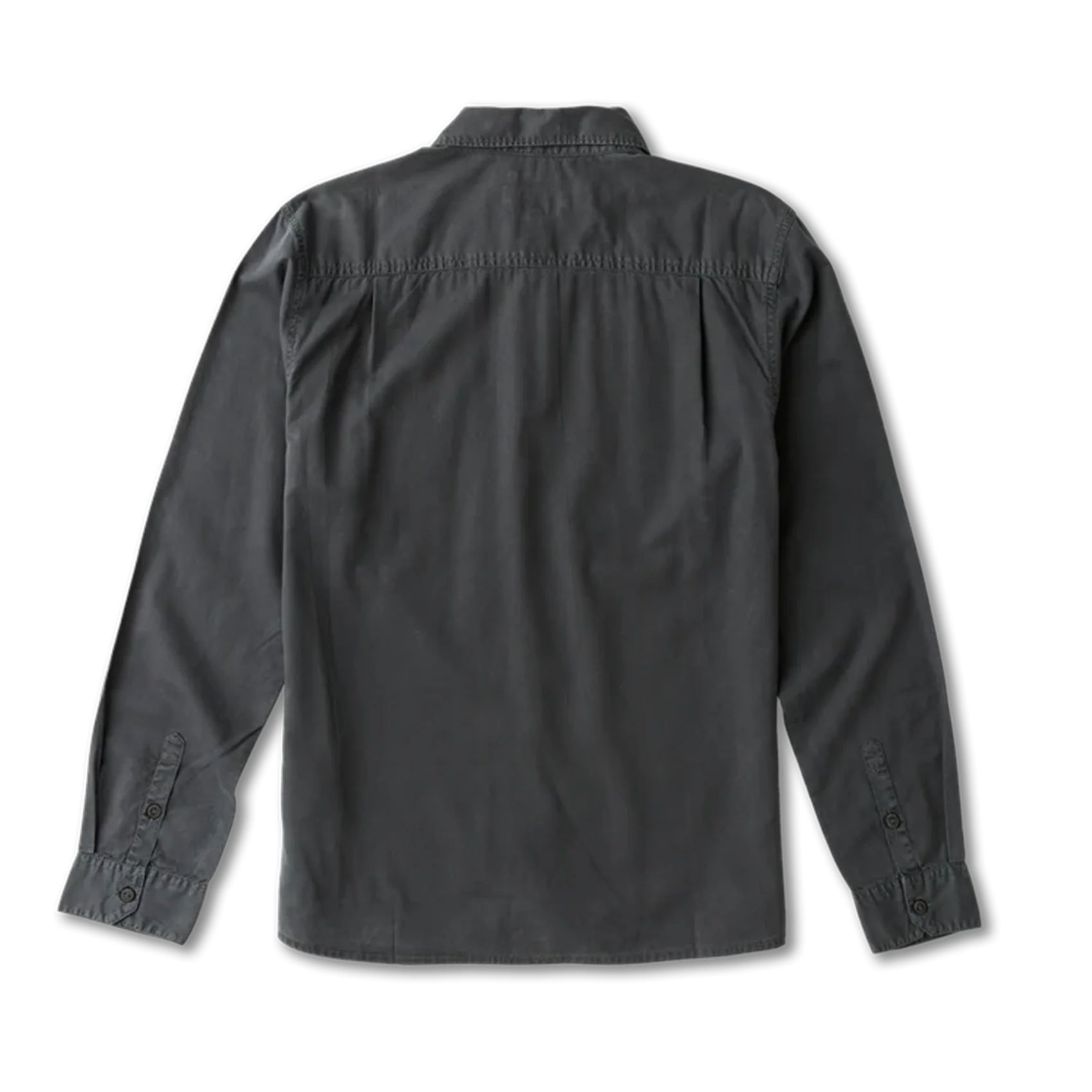 Made To Fade Long Sleeve Button Up Shirt - Washed Charcoal - Image 7