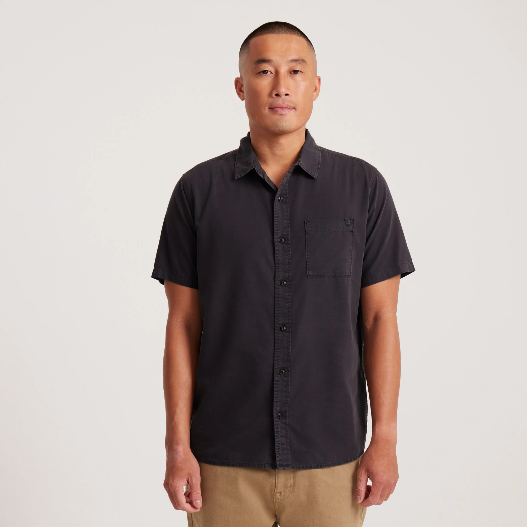 Made To Fade Short Sleeve Shirt - Washed Charcoal - Image 2