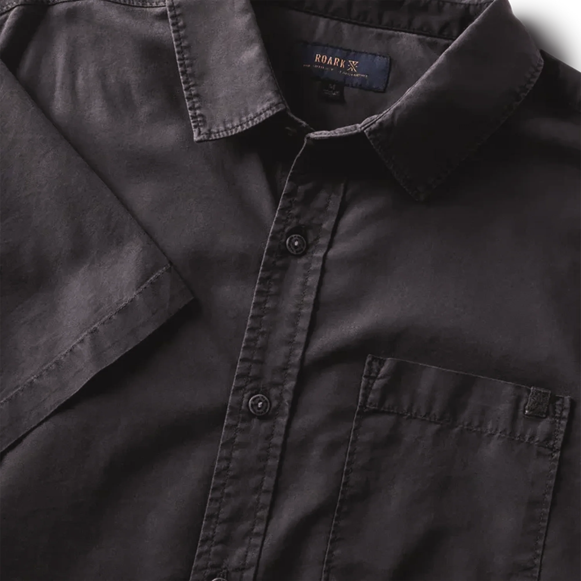 Made To Fade Short Sleeve Shirt - Washed Charcoal - Image 6