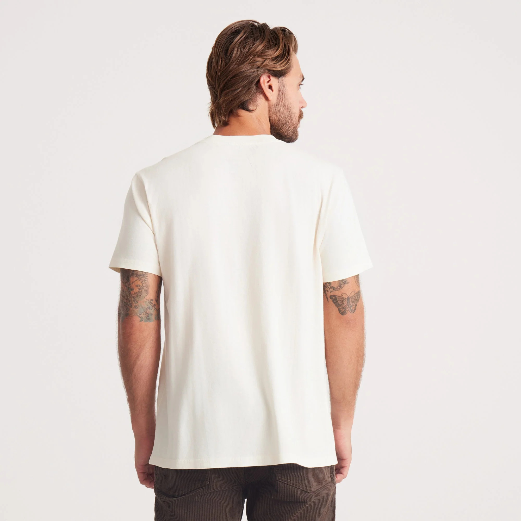 Made To Fade Short Sleeve Tee - Washed Off White - Image 3