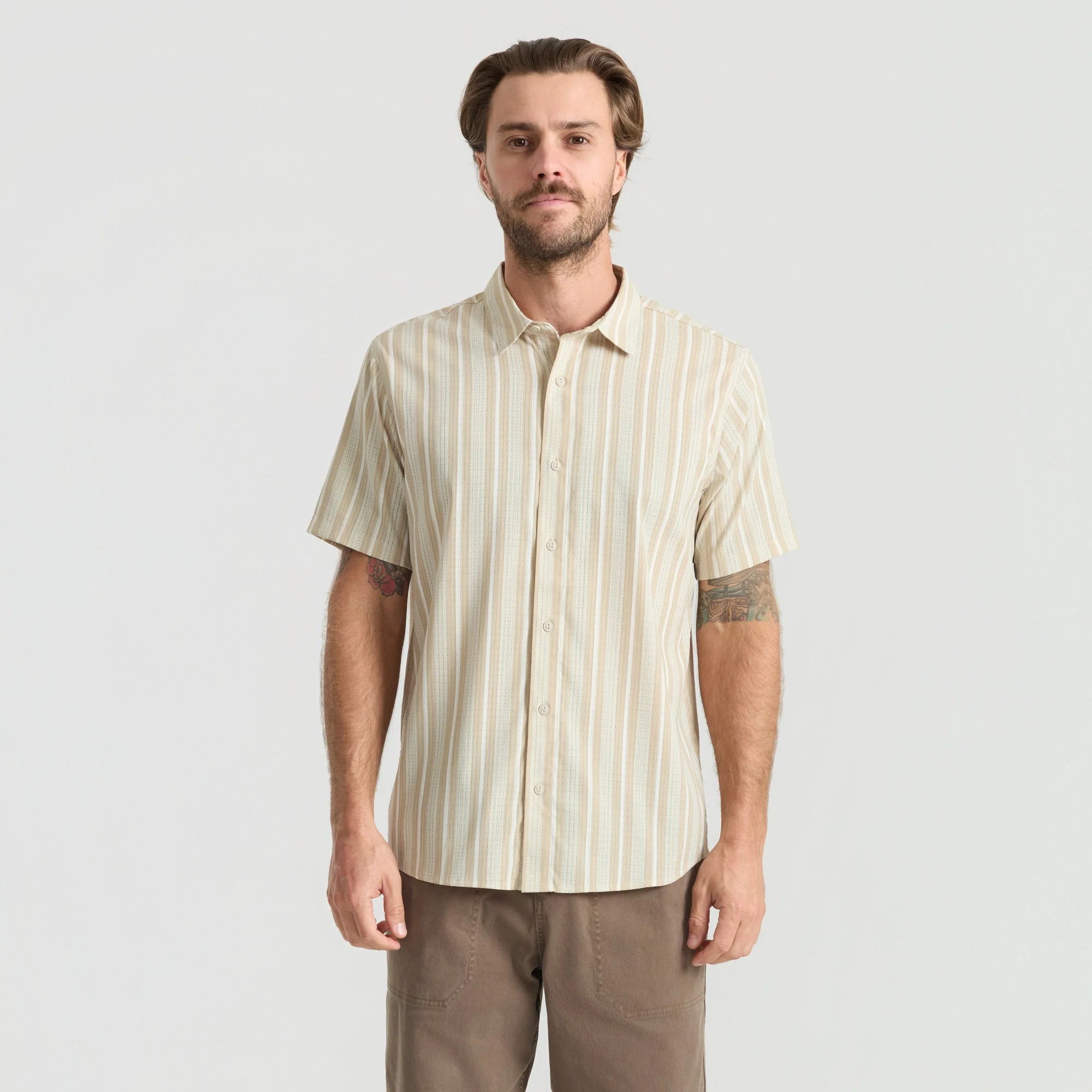 Bless Up Breathable Stretch Shirt - Beige - Image 5