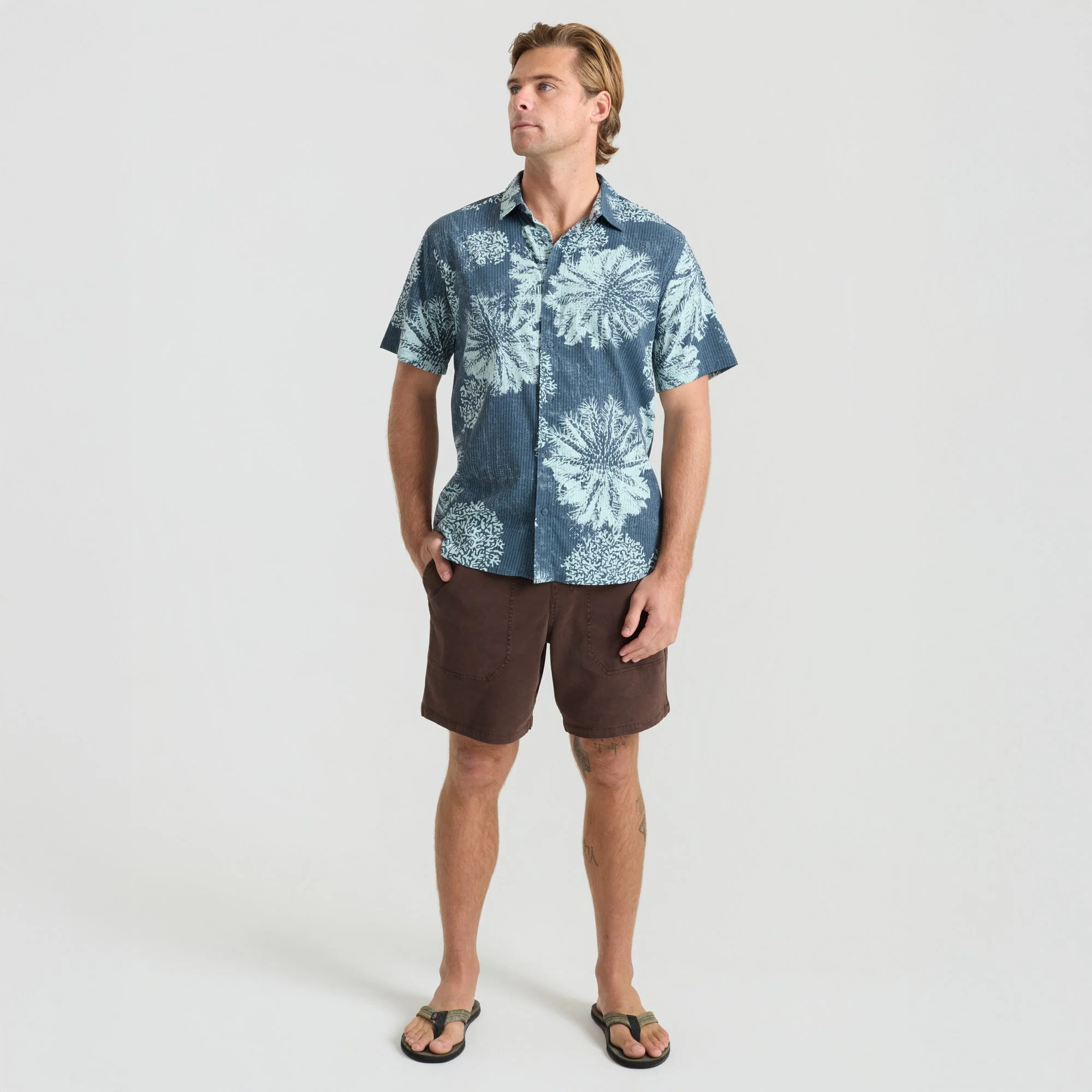 Bless Up Breathable Stretch Shirt - Navy Pukpulko - Image 8