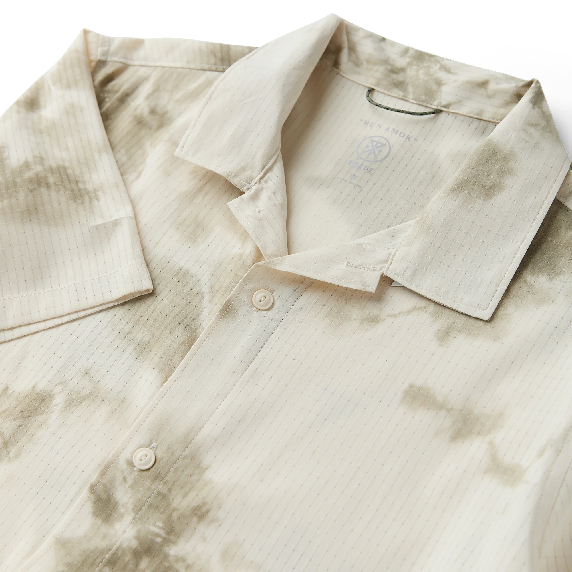 Bless Up Trail Button Up Shirt - Ivory Crystal Wash - Image 8
