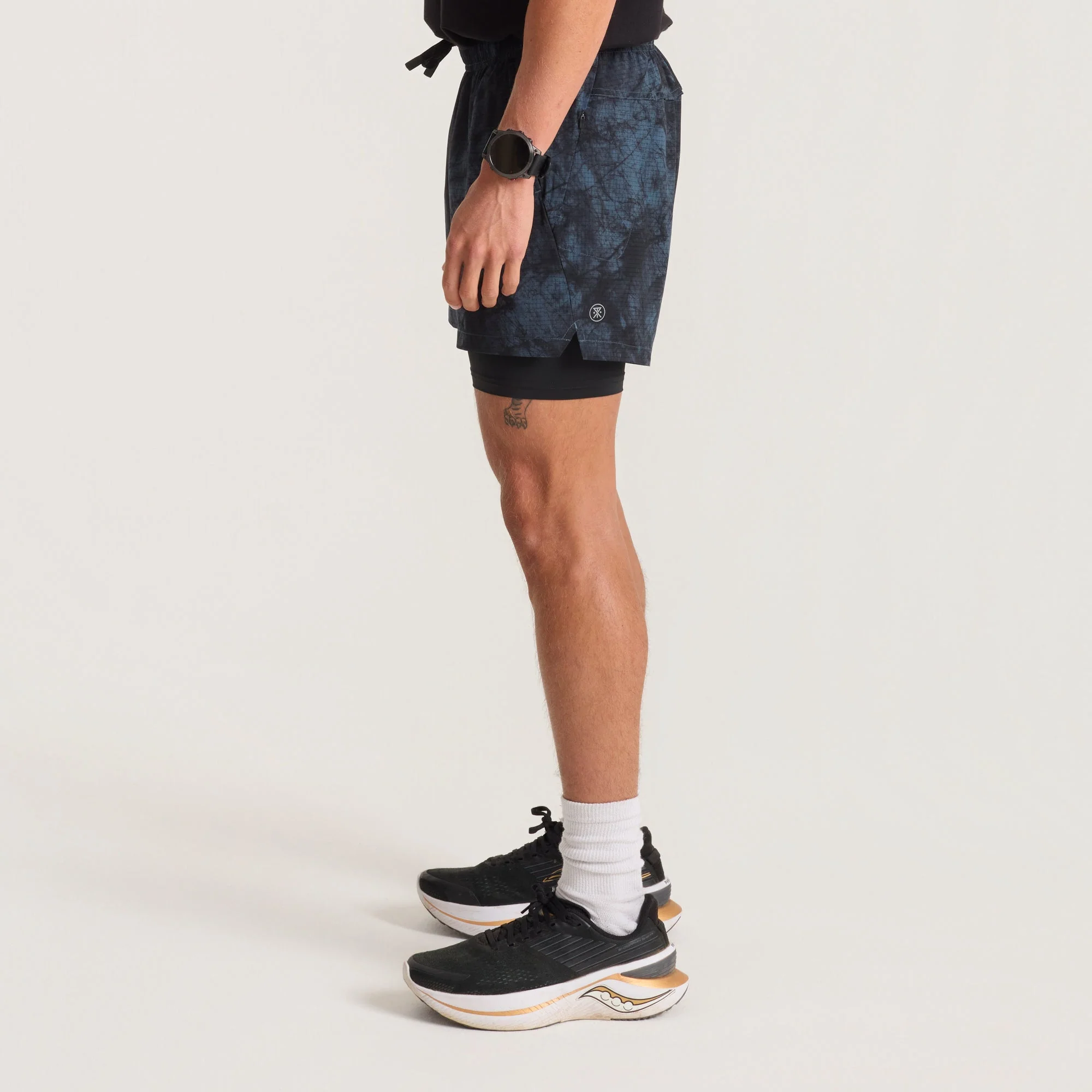 Bommer 3.5" Shorts - Navy Tie Dye - Image 7