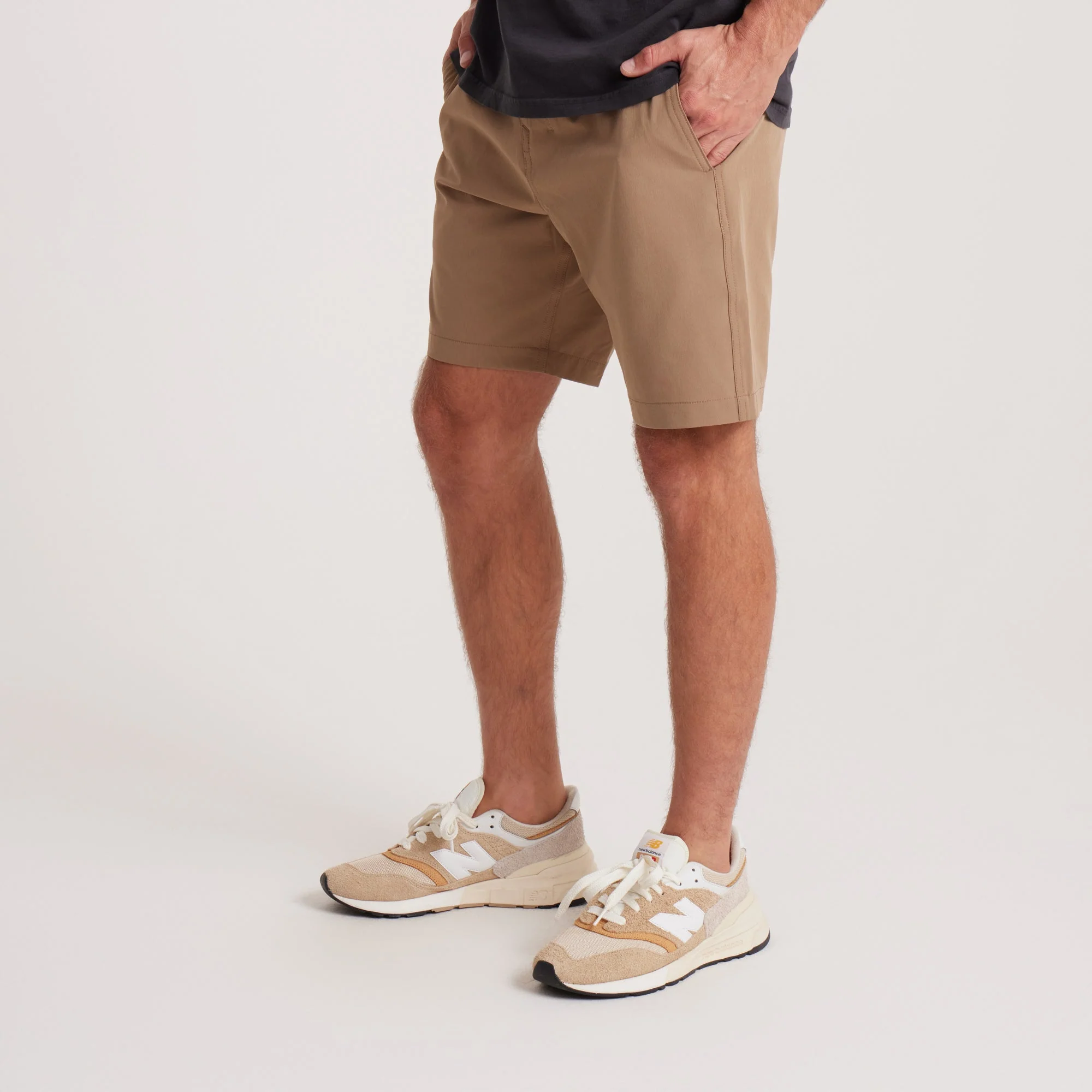 Hytide Hybrid Shorts - Dark Khaki - Image 7
