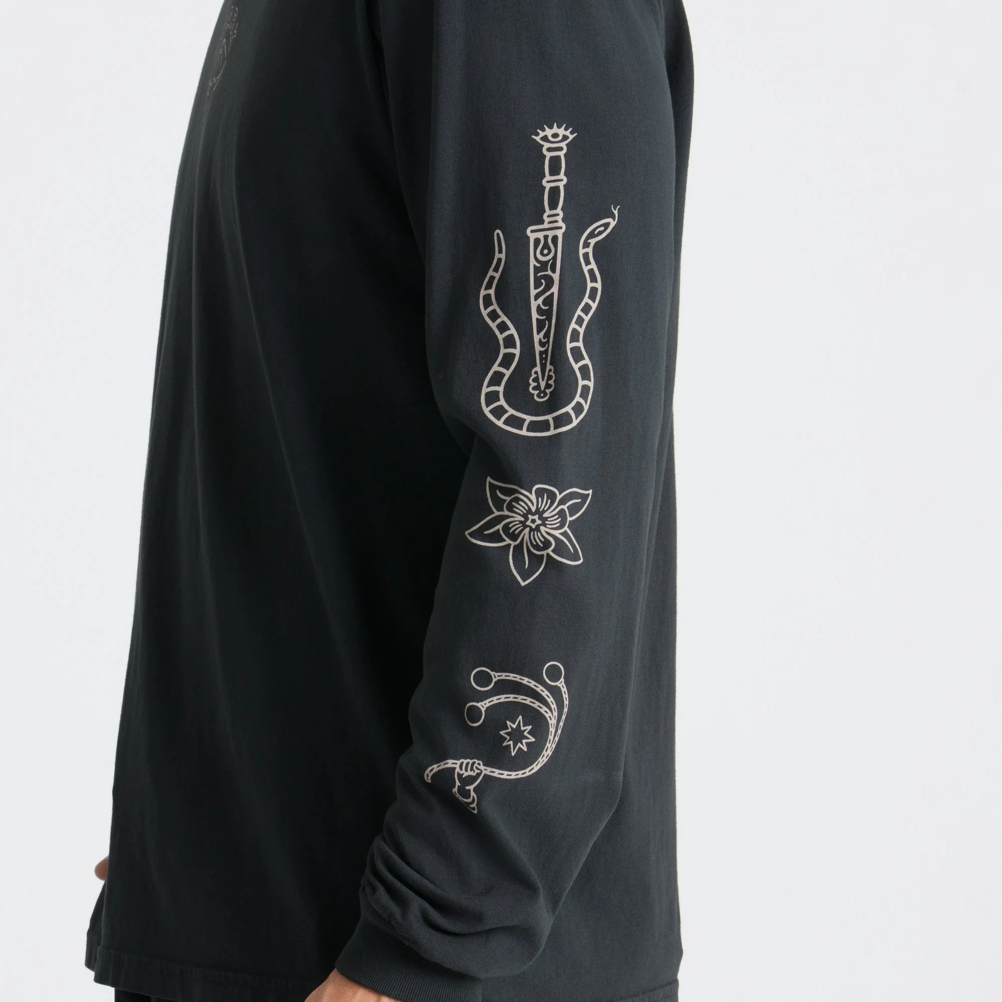 Icons Premium Long Sleeve Tee - Black - Image 6