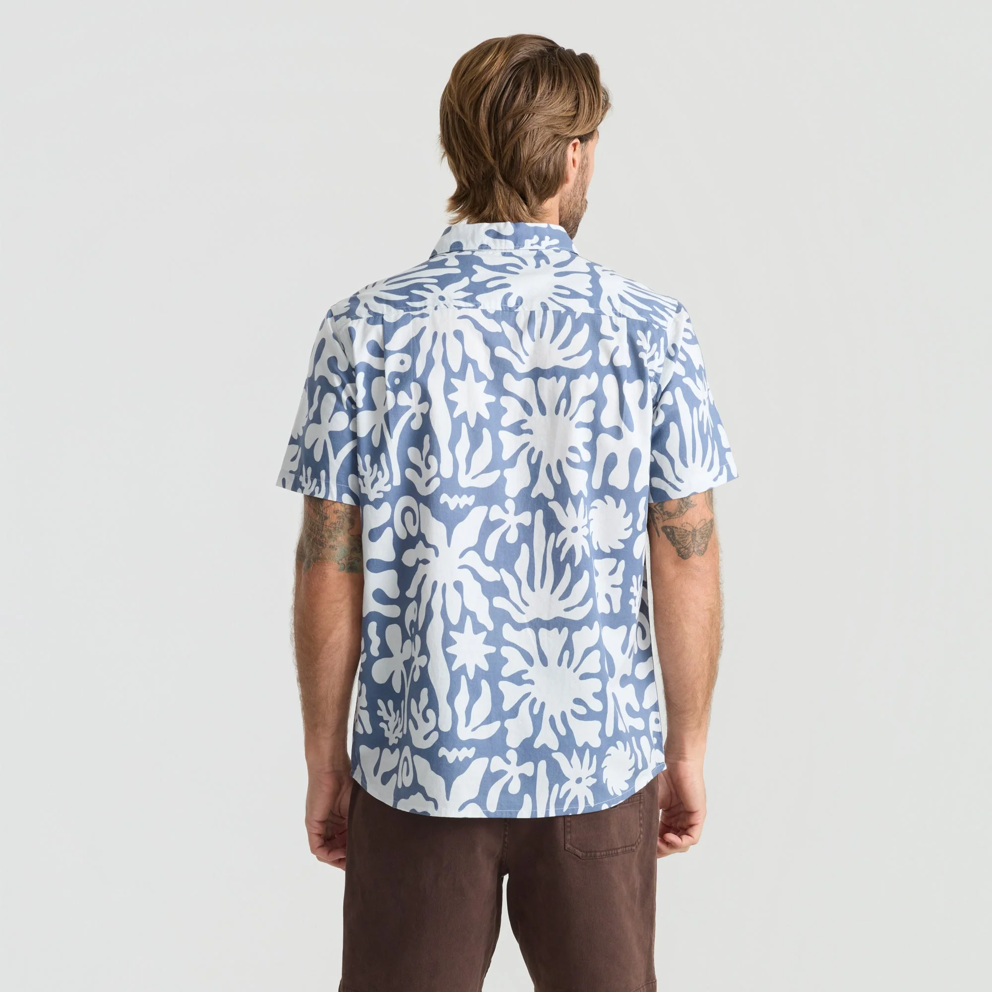 Journey Short Sleeve Button Up Shirt - Neptune - Image 3