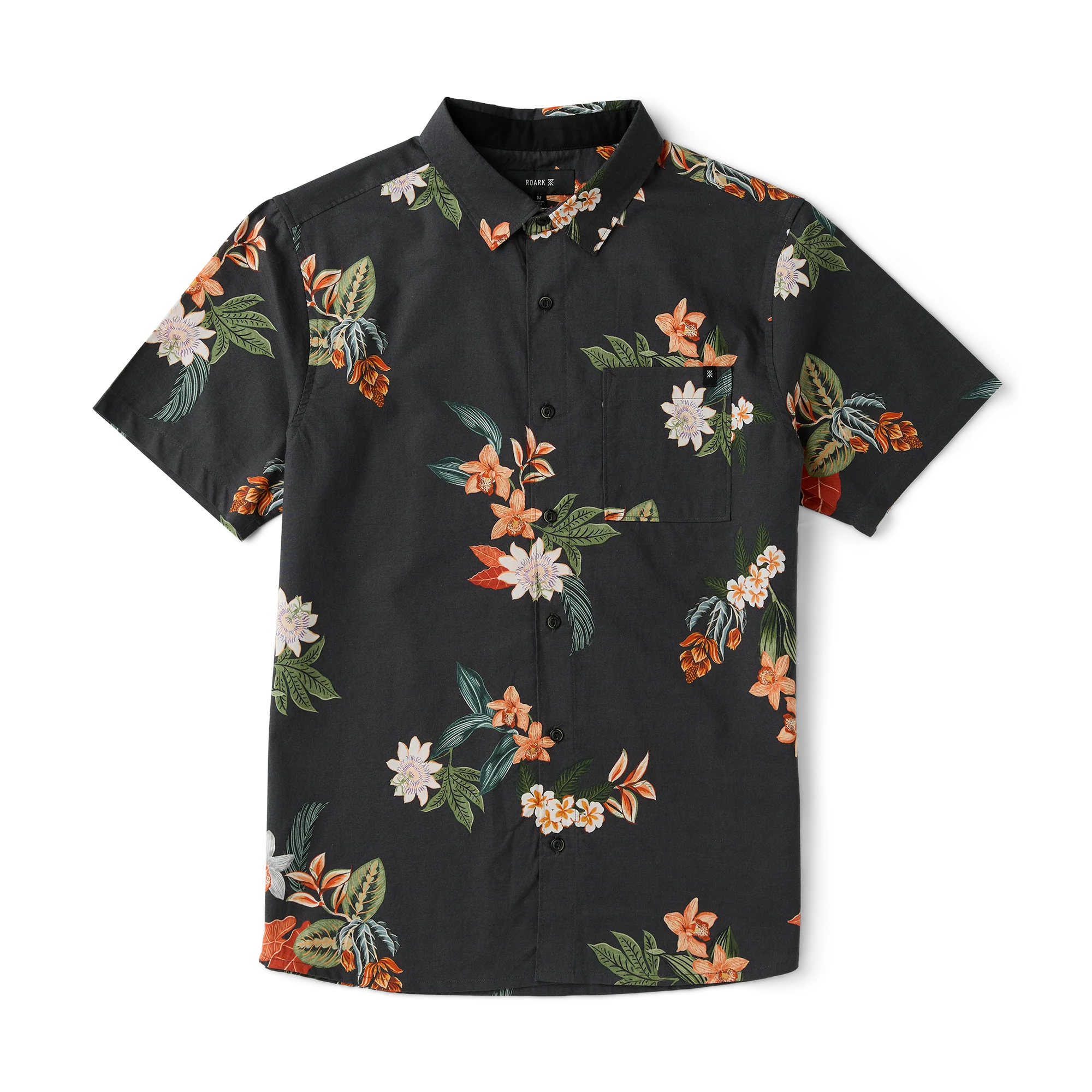 Journey Short Sleeve Button Up Shirt - Onyx