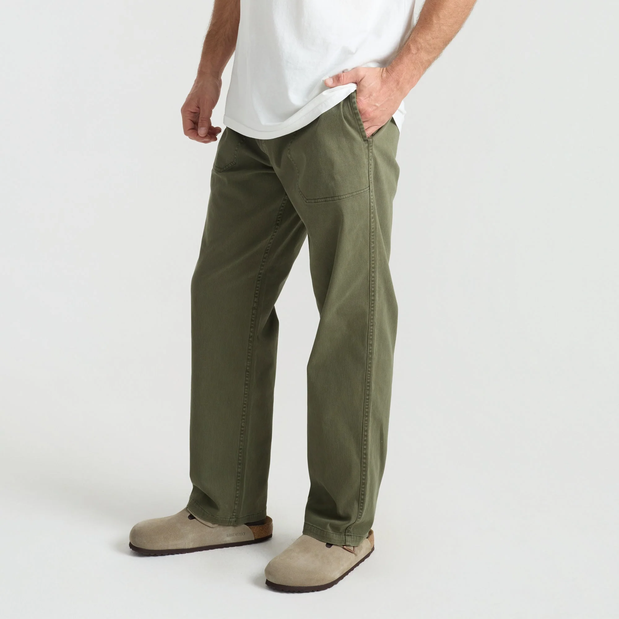 Made To Fade Pants - Washed Military - Image 5