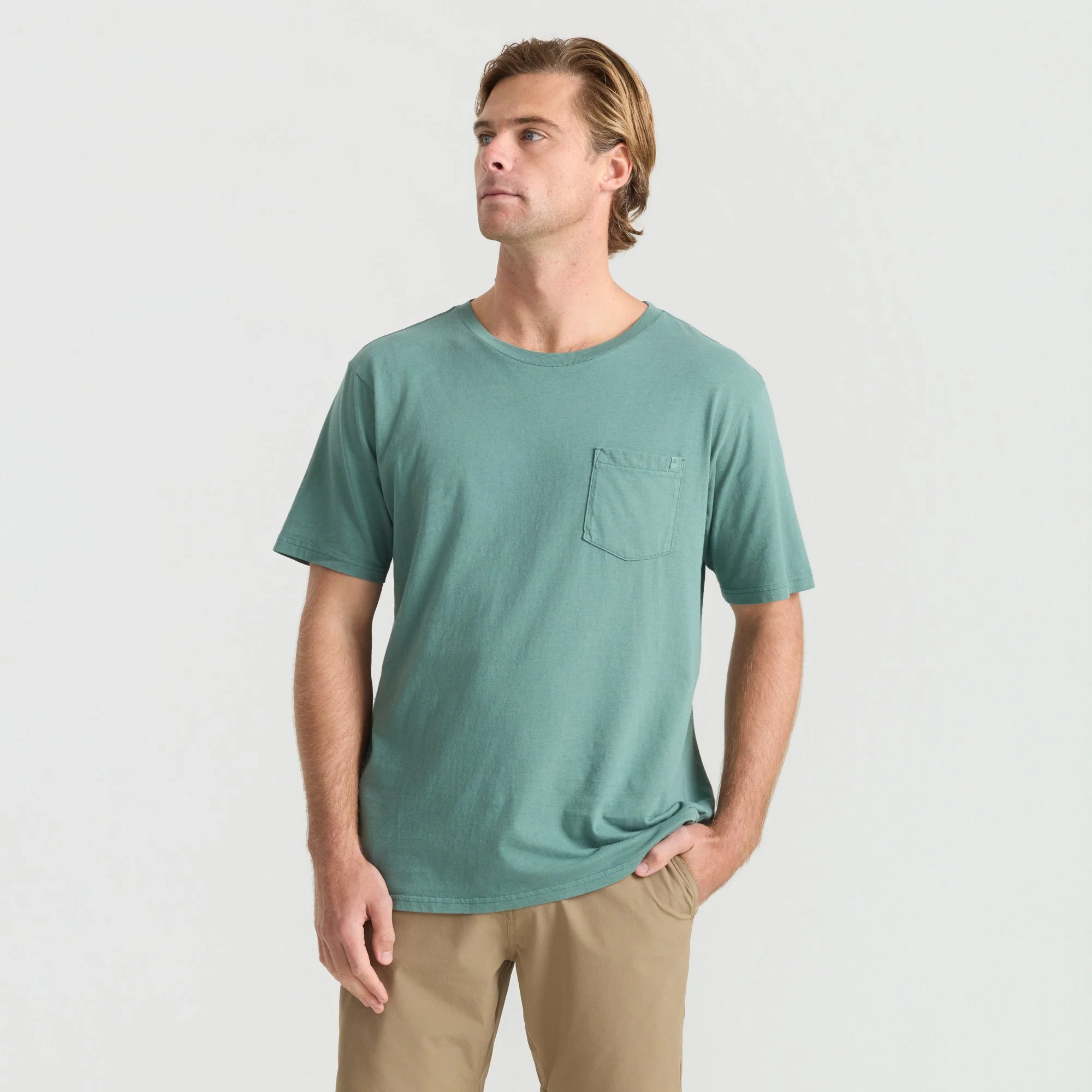 Made To Fade Short Sleeve Tee - Washed Slate Green - Image 2