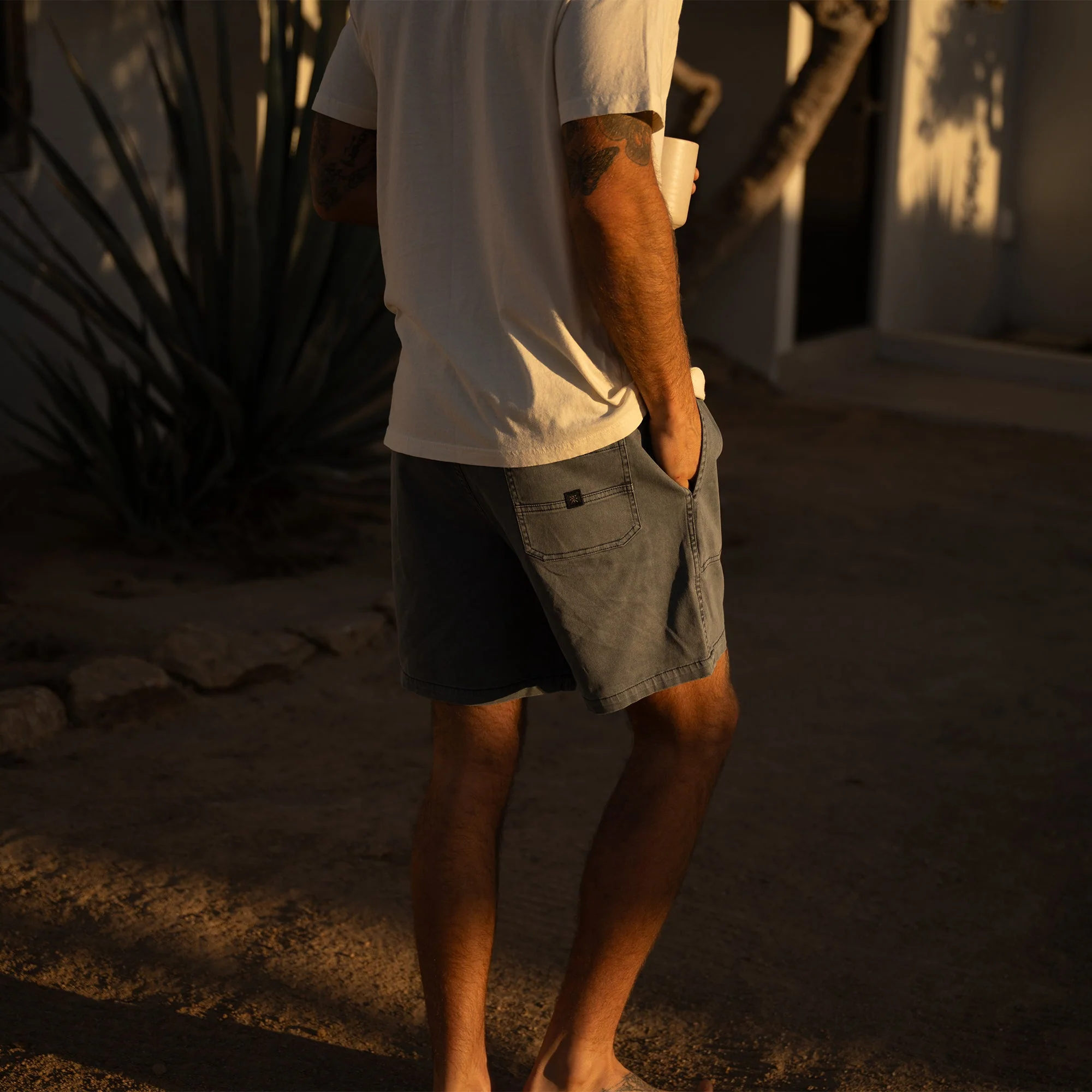 Made To Fade Shorts - Washed Navy - Image 6