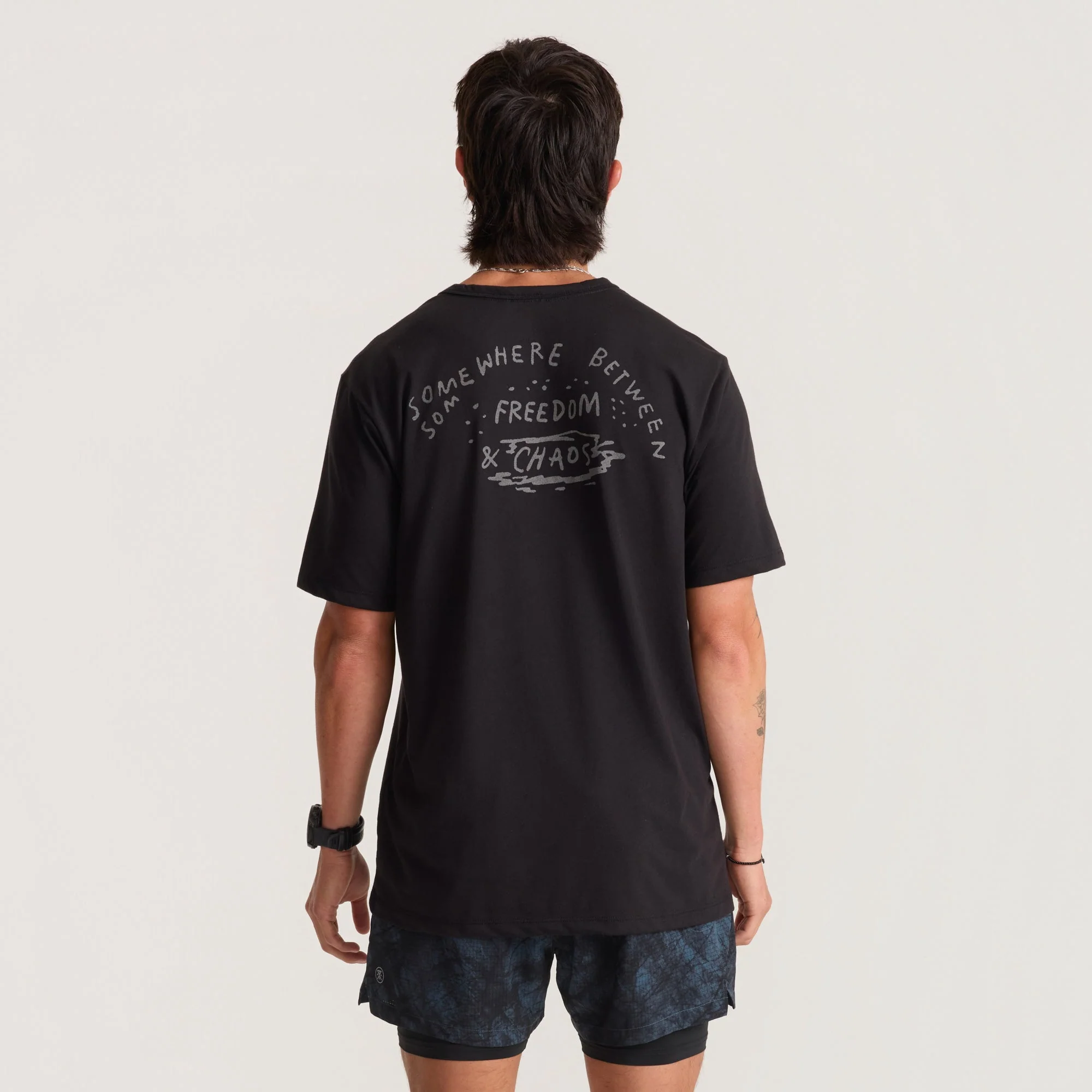 Mathis Active Short Sleeve Tee - Chaos Black - Image 3