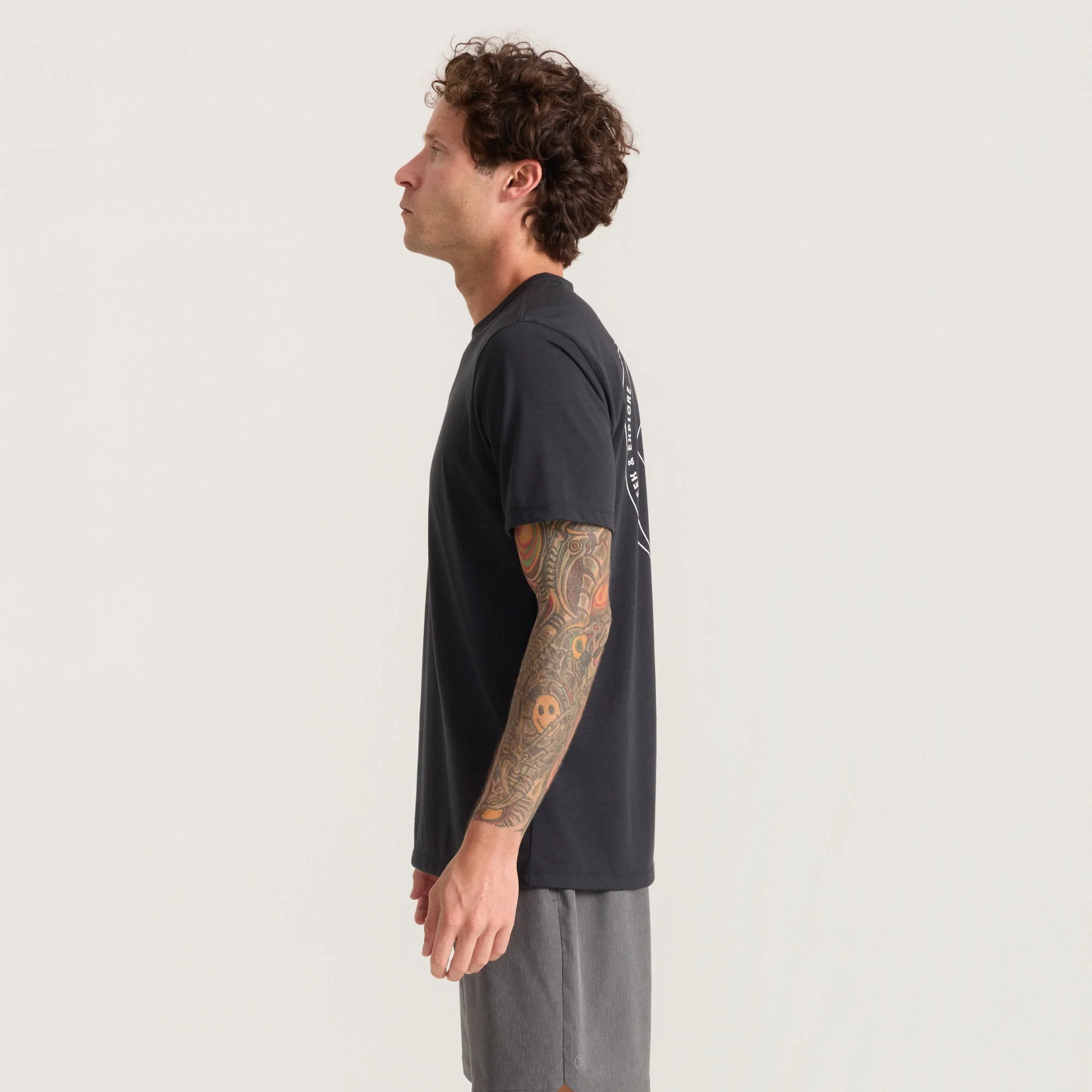 Mathis Active Short Sleeve Tee - Bod Black - Image 4