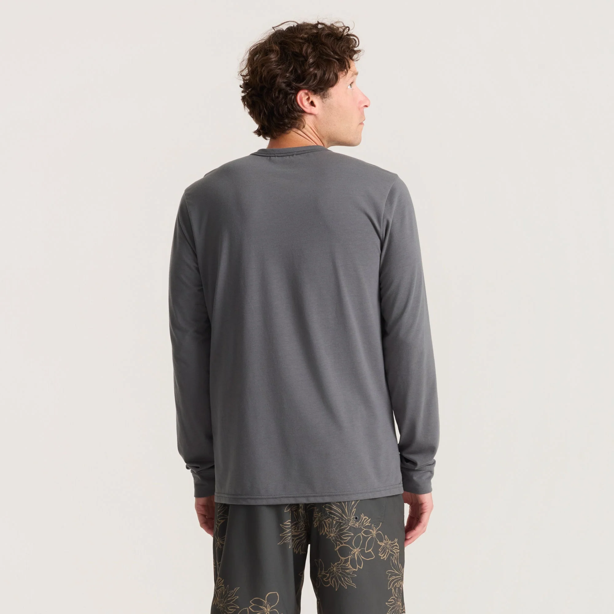 Mathis Active Long Sleeve Tee - Charcoal - Image 8