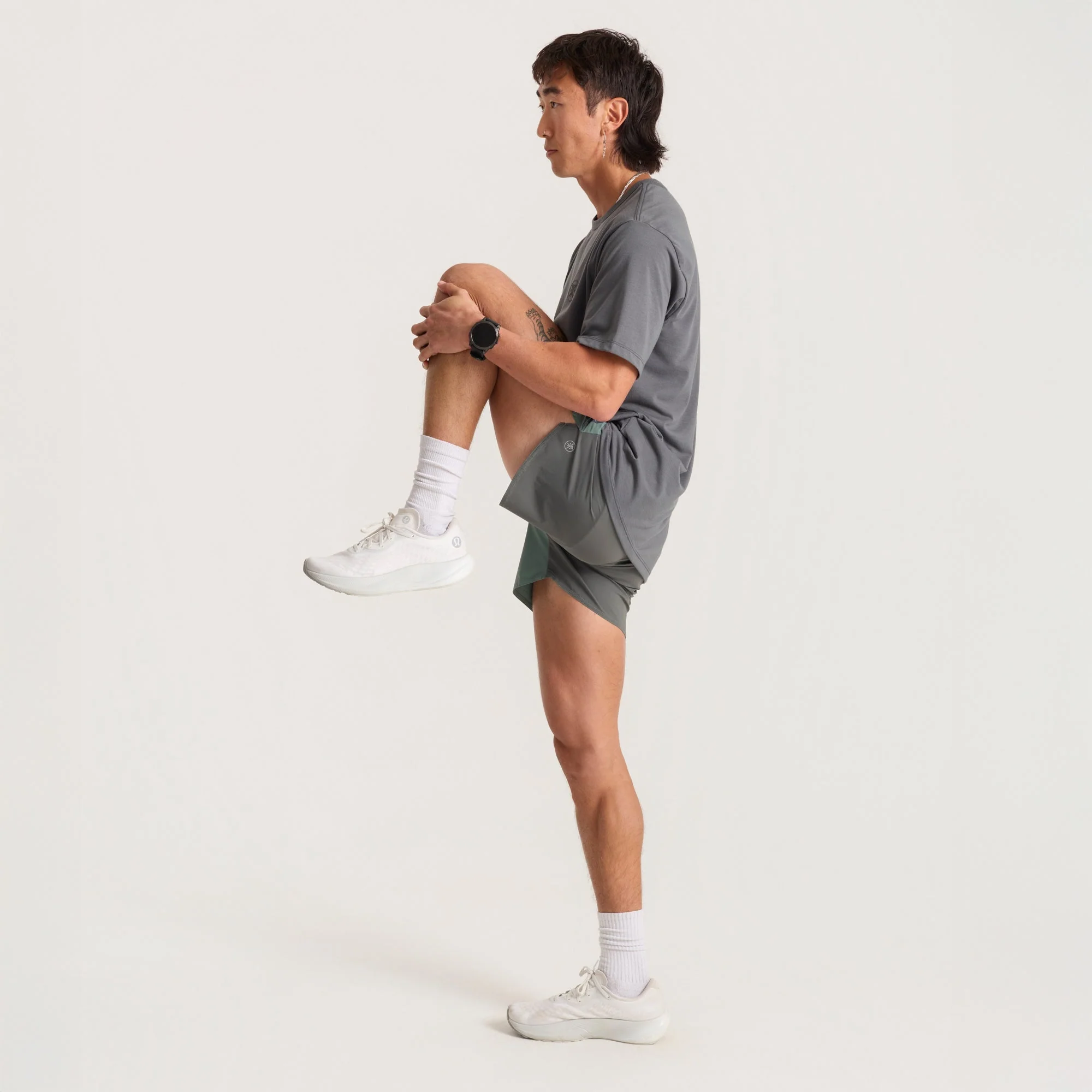 Mathis Active Short Sleeve Tee - Charcoal - Image 6