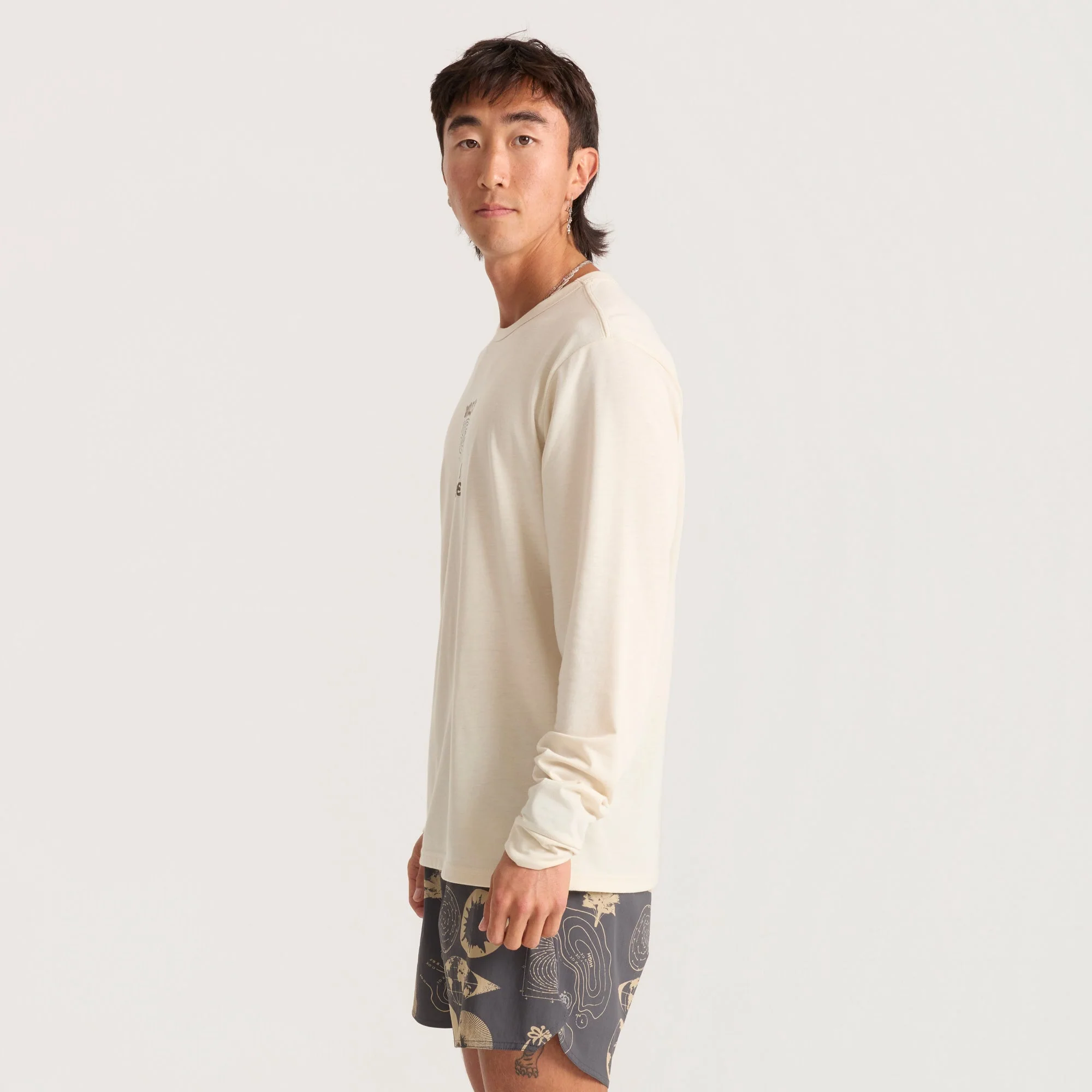 Mathis Active Long Sleeve Tee - Ivory - Image 6