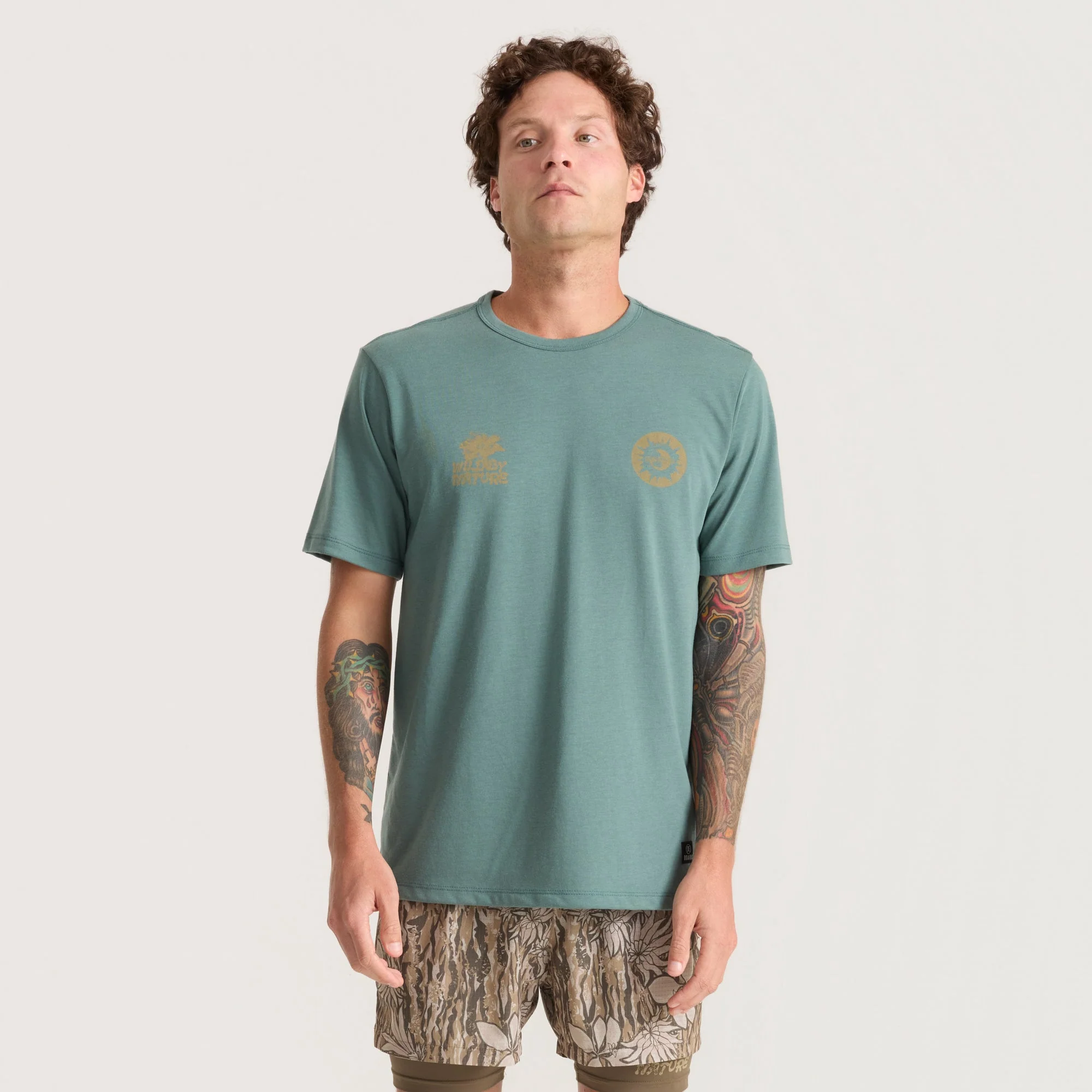 Mathis Active Short Sleeve Tee - Slate Green - Image 2