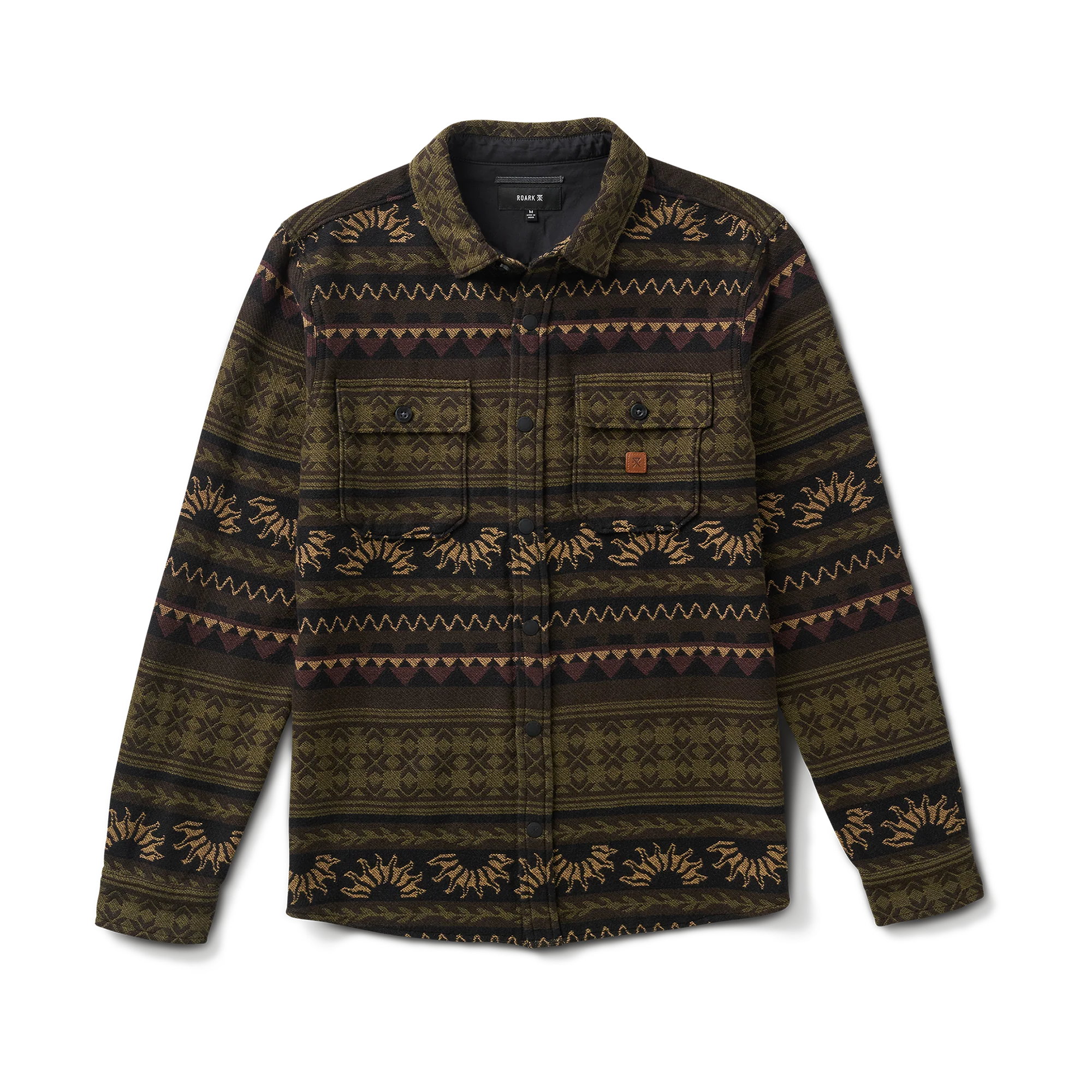 Nordsman Jacquard Flannel - Dark Military