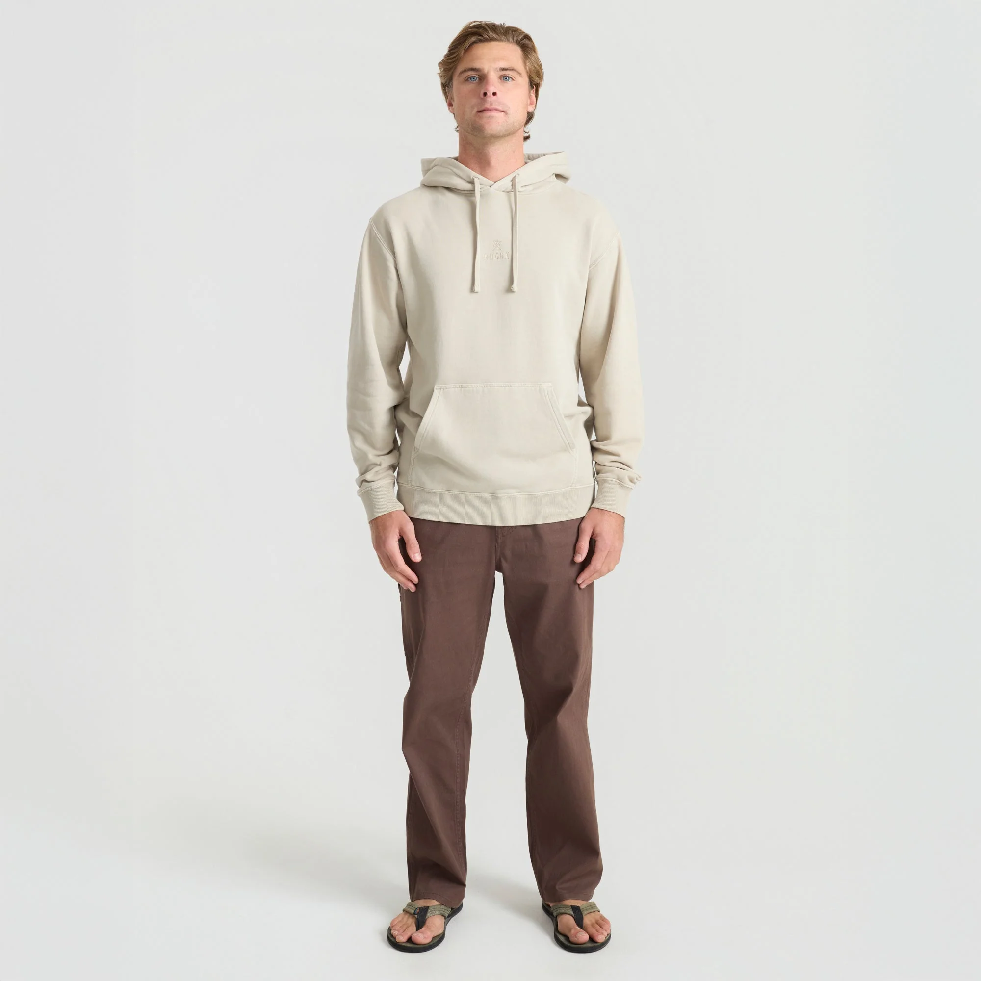 Safe Camp Embroidery Fleece - Fossil - Image 3