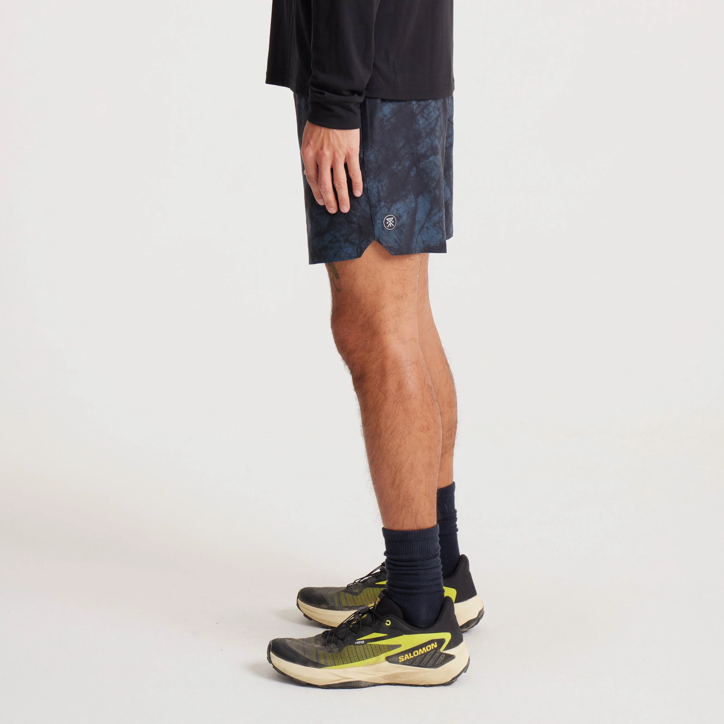 Serrano 7" Active Stretch Shorts - Navy Tie Die - Image 5