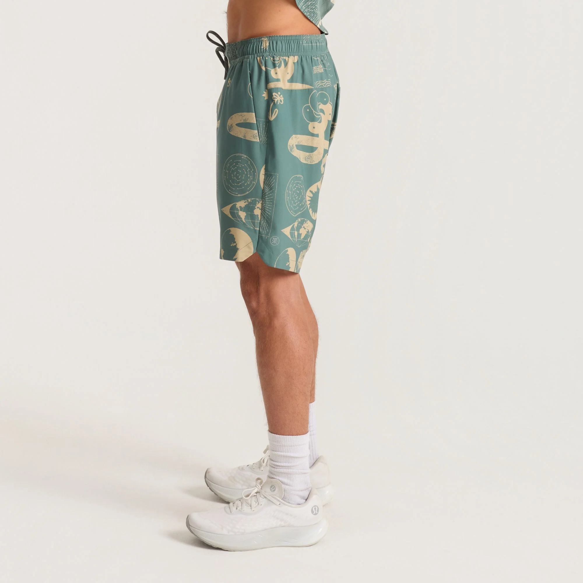 Serrano 7" Active Stretch Shorts - Slate Green - Image 10