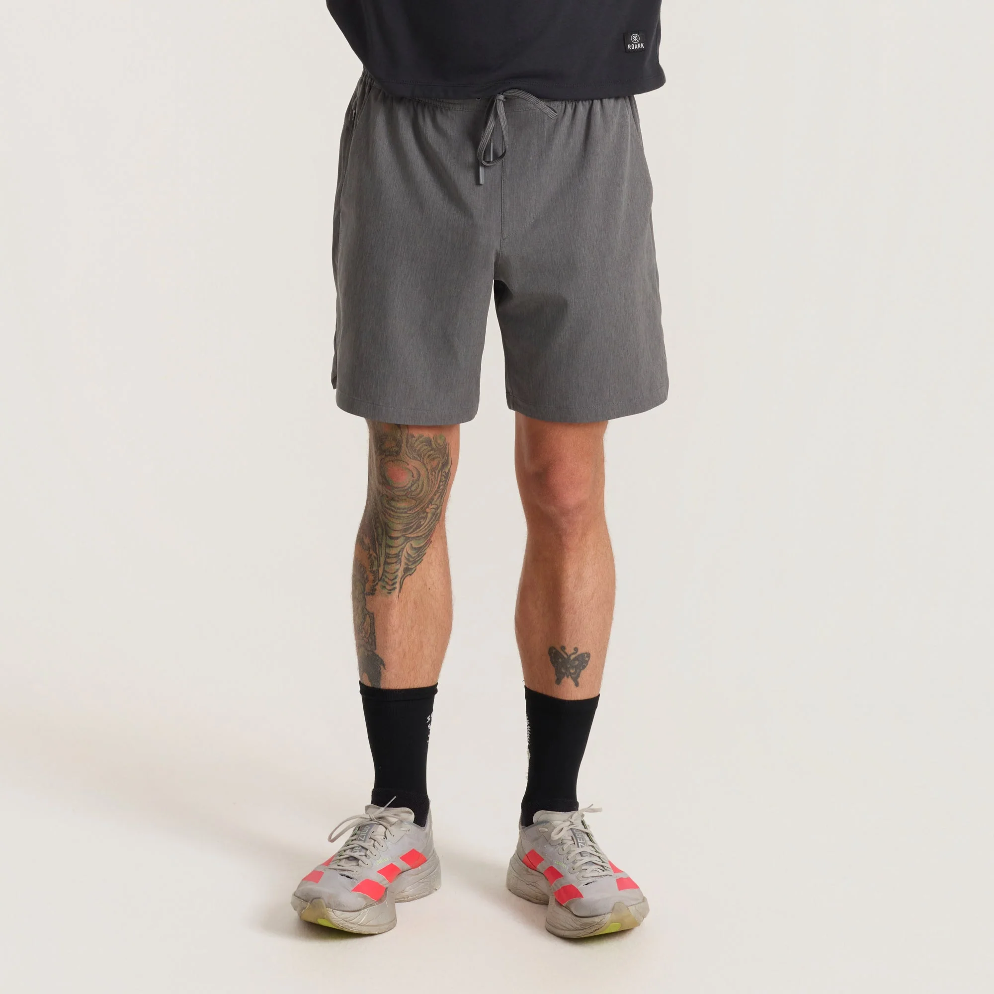 Serrano 7" Active Stretch Shorts - Charcoal Heather - Image 4