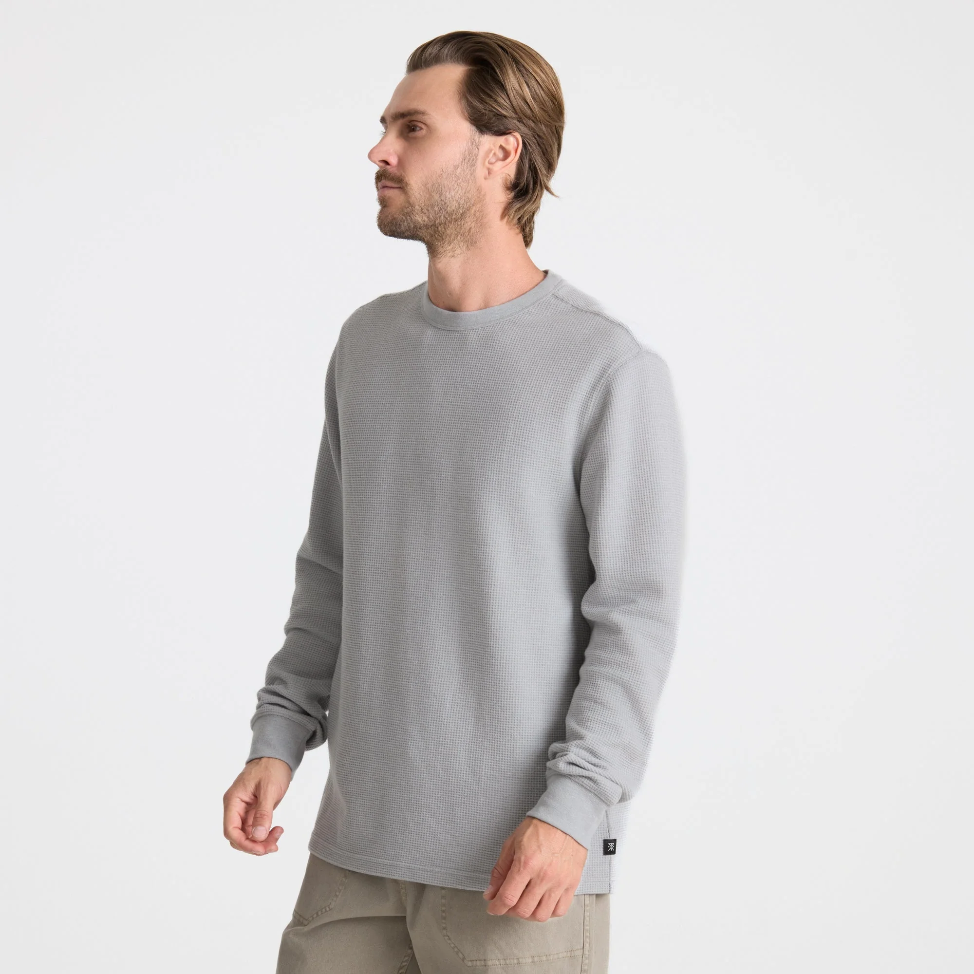 Well Worn Long Sleeve Thermal - Heather Grey - Image 3