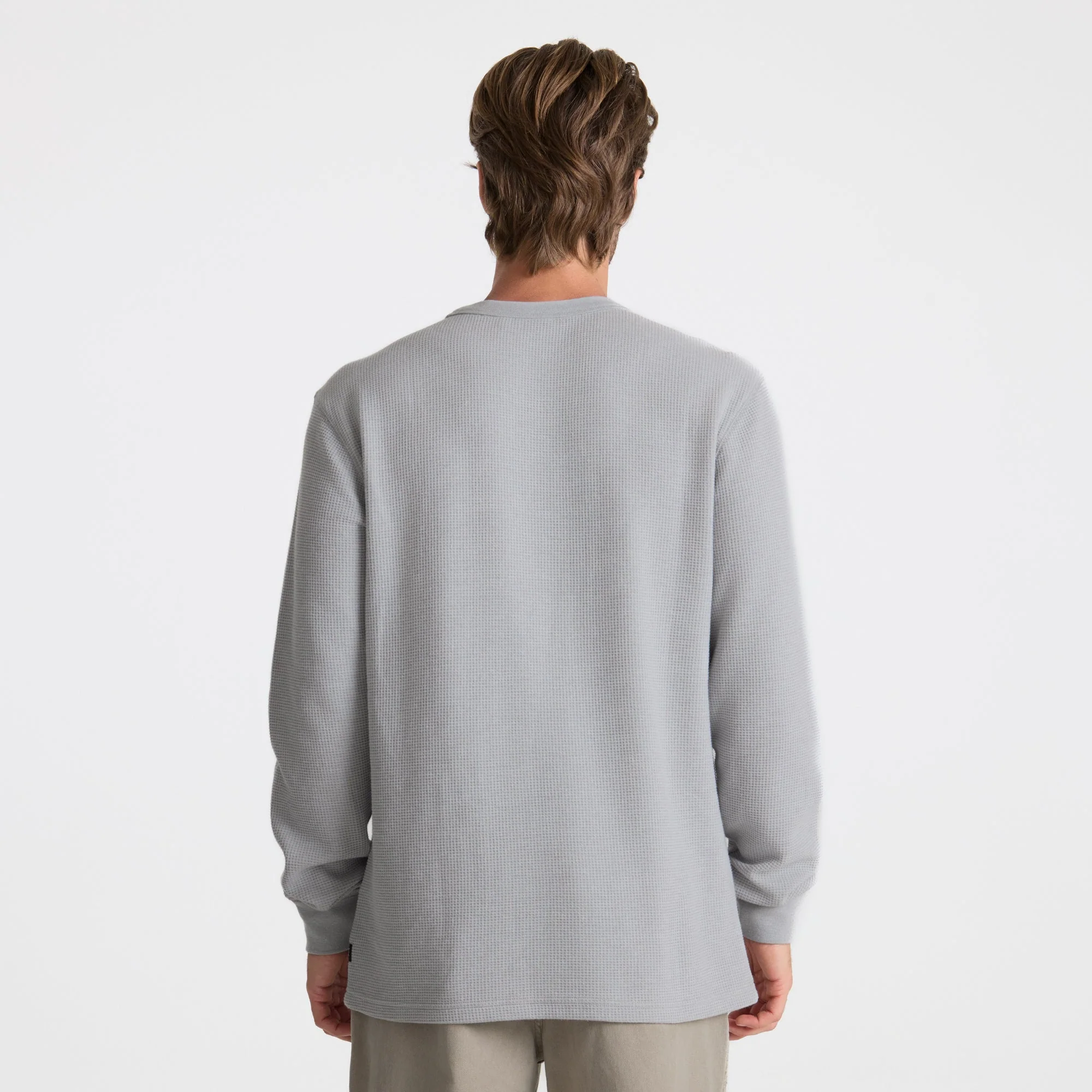 Well Worn Long Sleeve Thermal - Heather Grey - Image 4