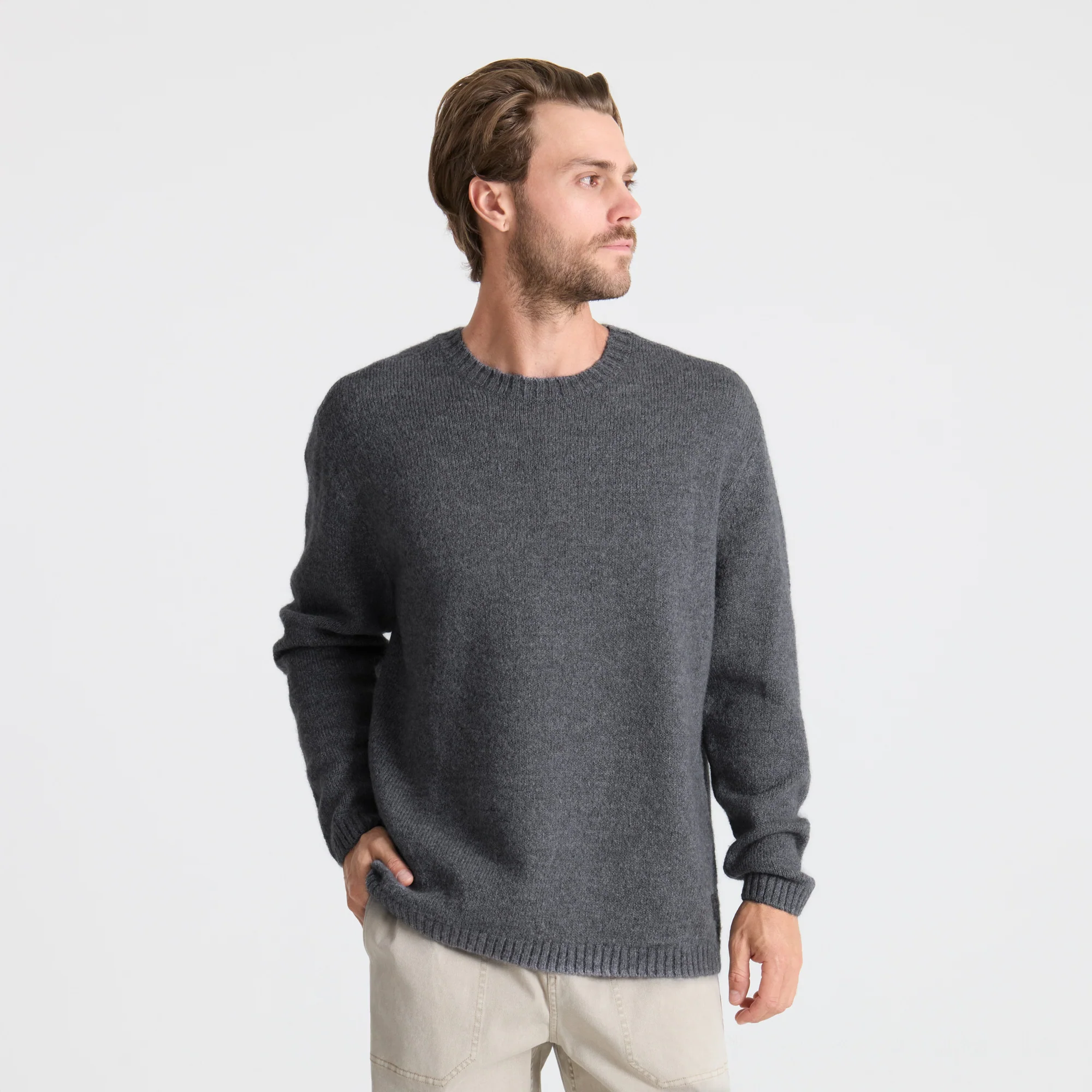 Nordsman Wool Sweater - Charcoal - Image 2