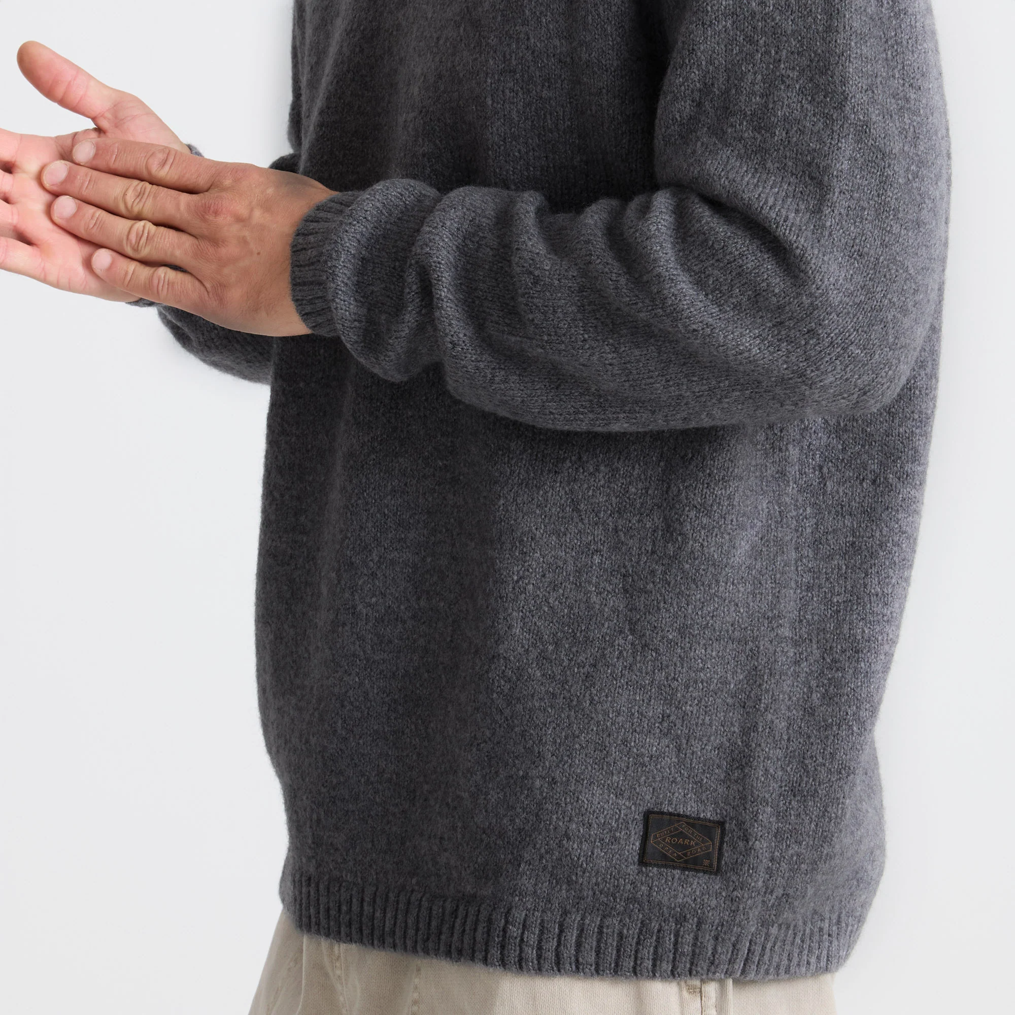 Nordsman Wool Sweater - Charcoal - Image 6