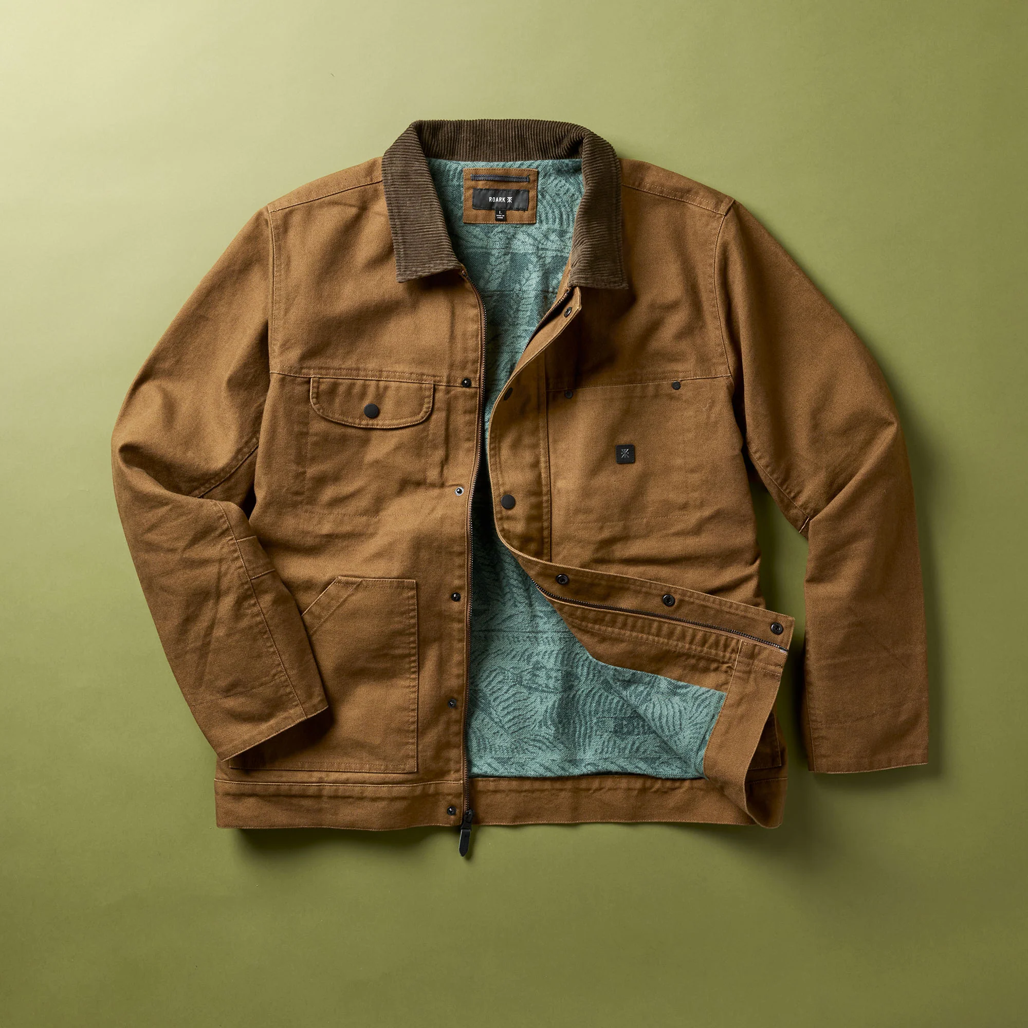 Open Roads Waxed Canvas Jacket - Otter - Image 3