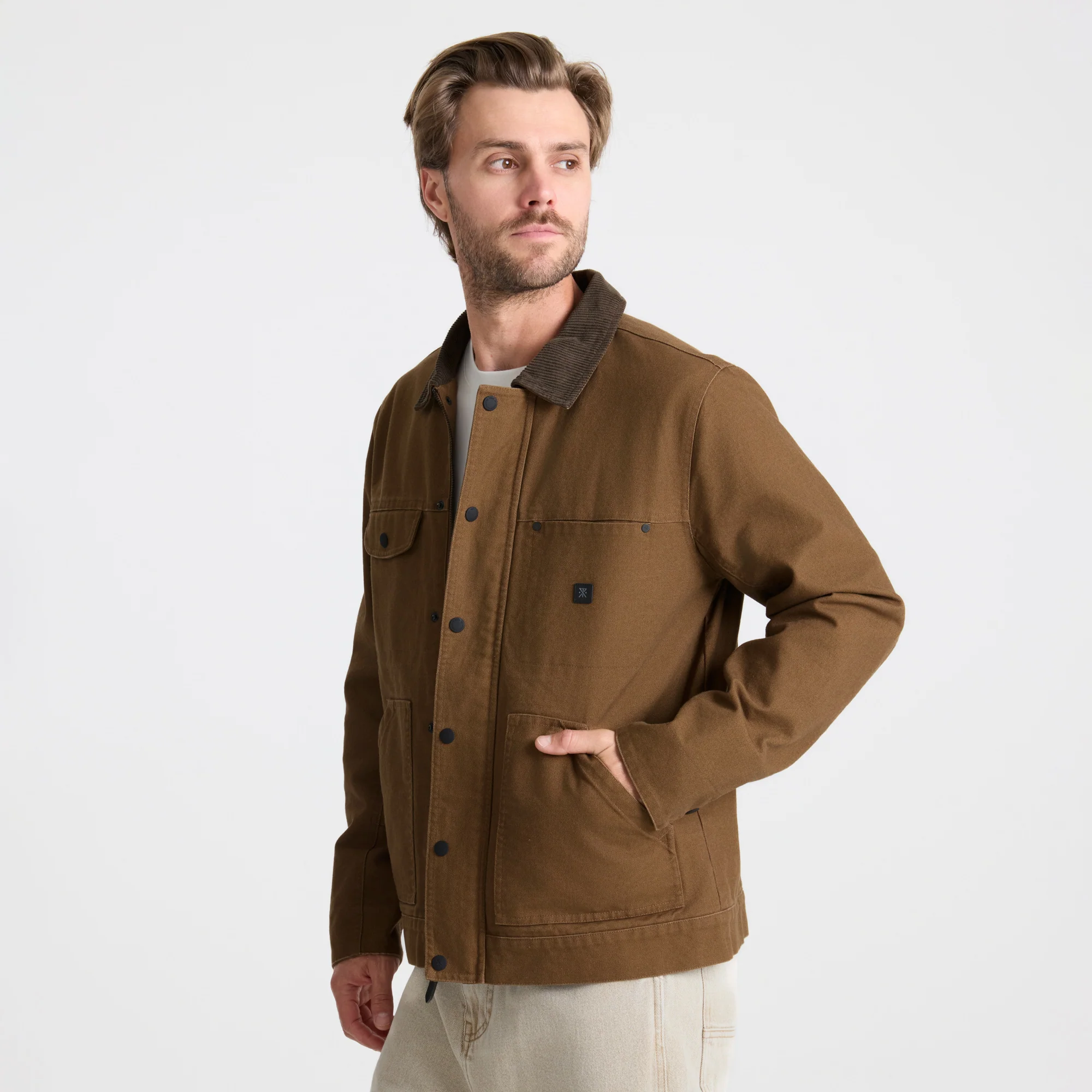 Open Roads Waxed Canvas Jacket - Otter - Image 6